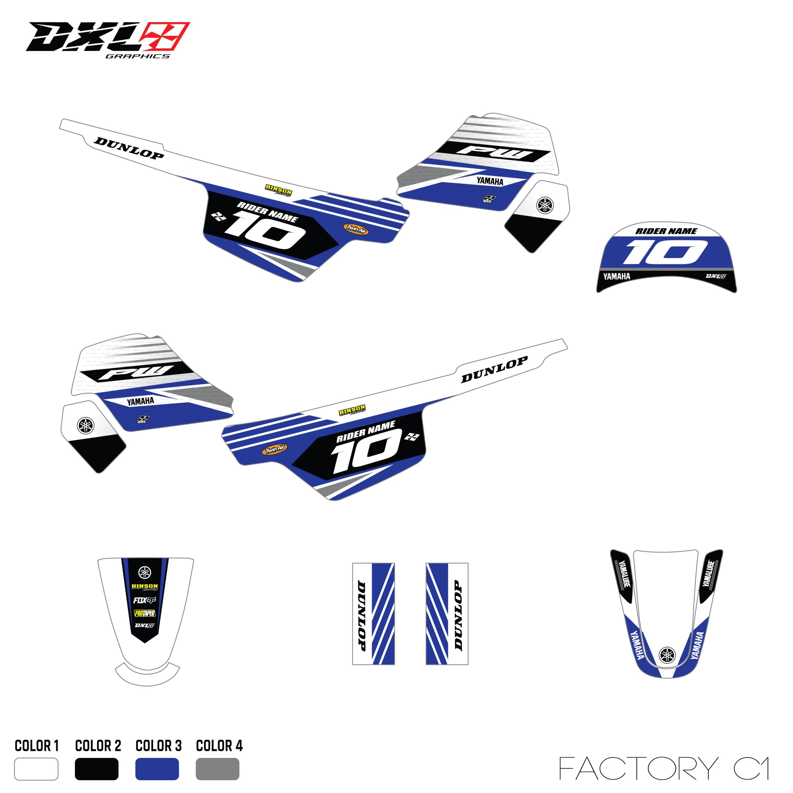 YAMAHA PW 50 FULL GRAPHICS KIT