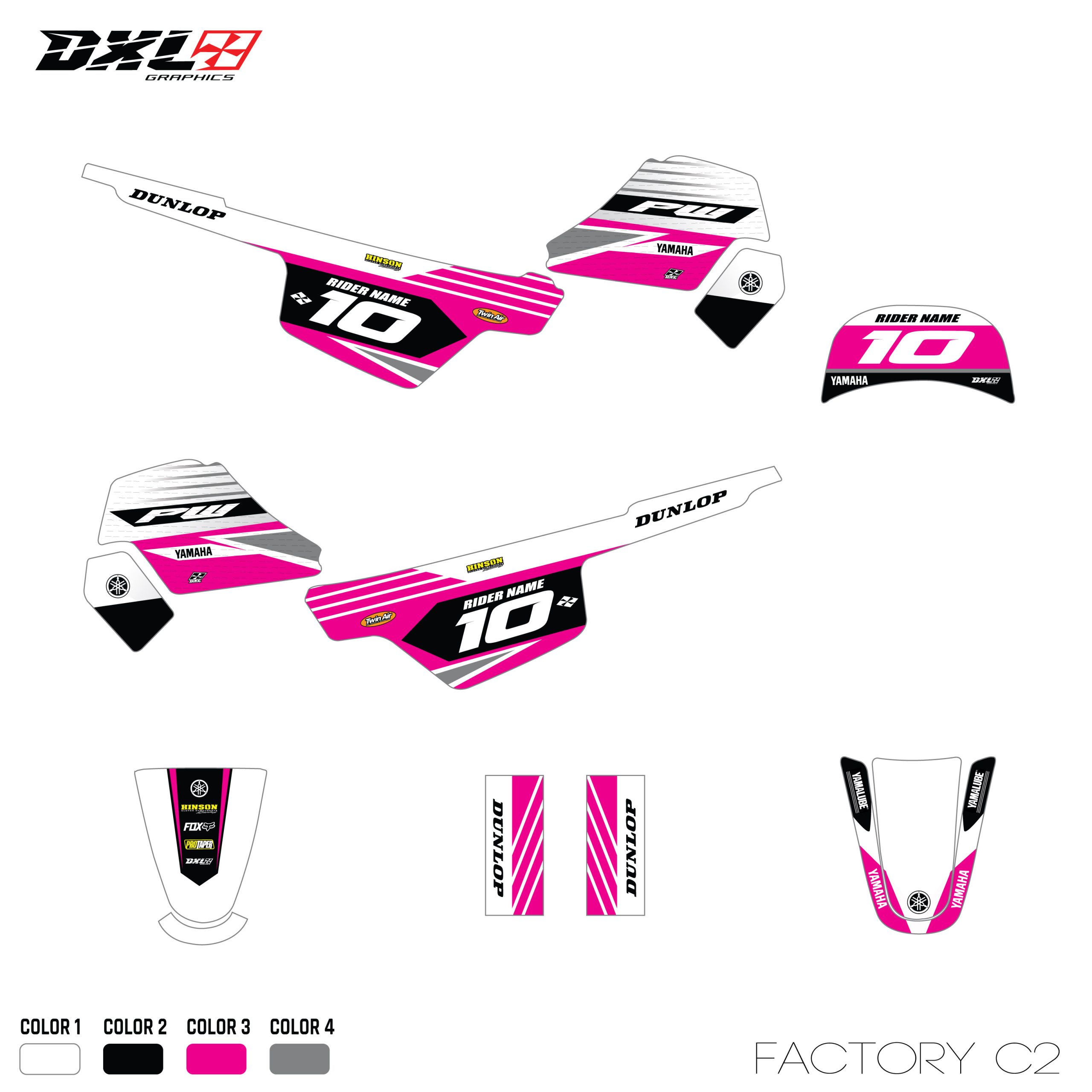 YAMAHA PW 50 FULL GRAPHICS KIT