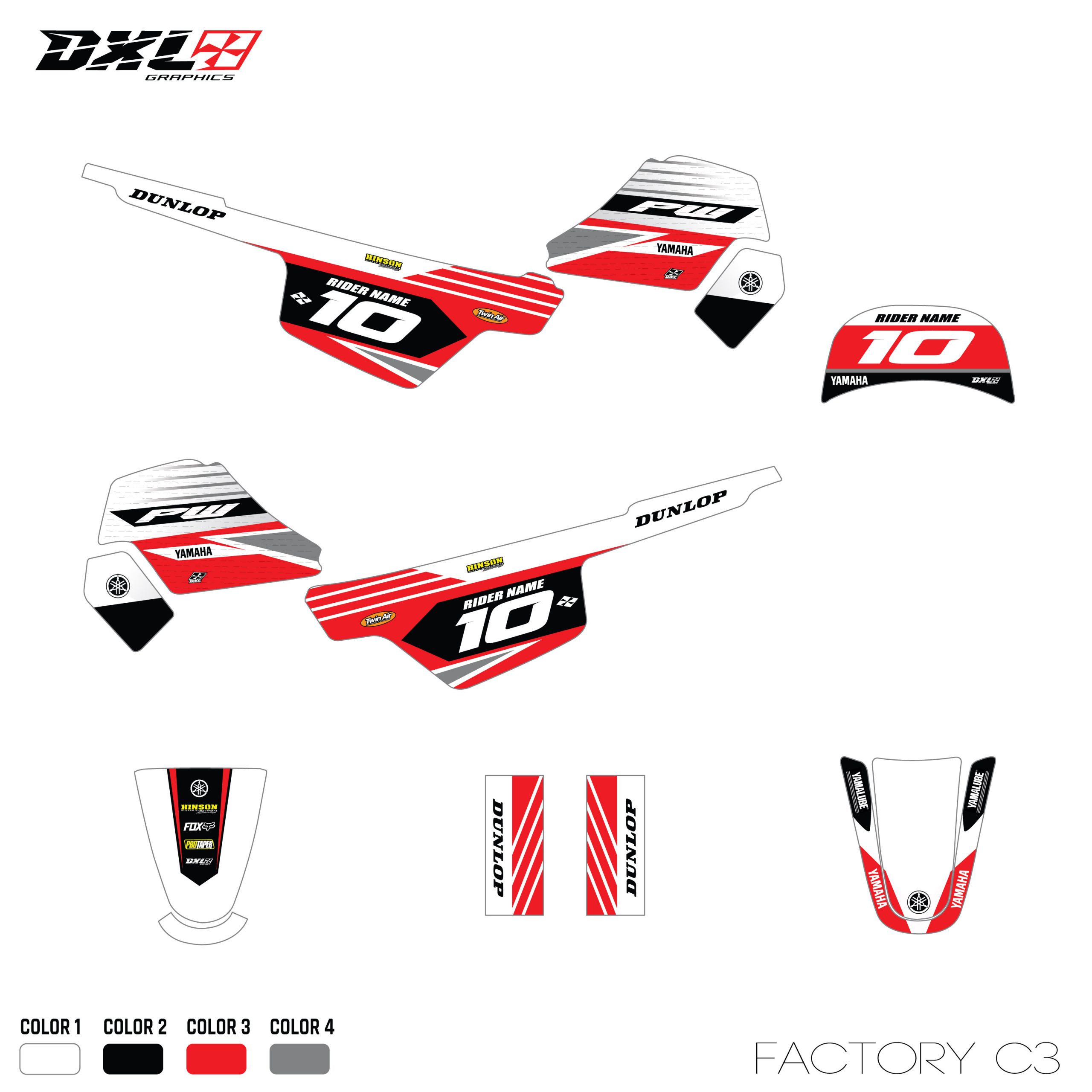 YAMAHA PW 50 FULL GRAPHICS KIT