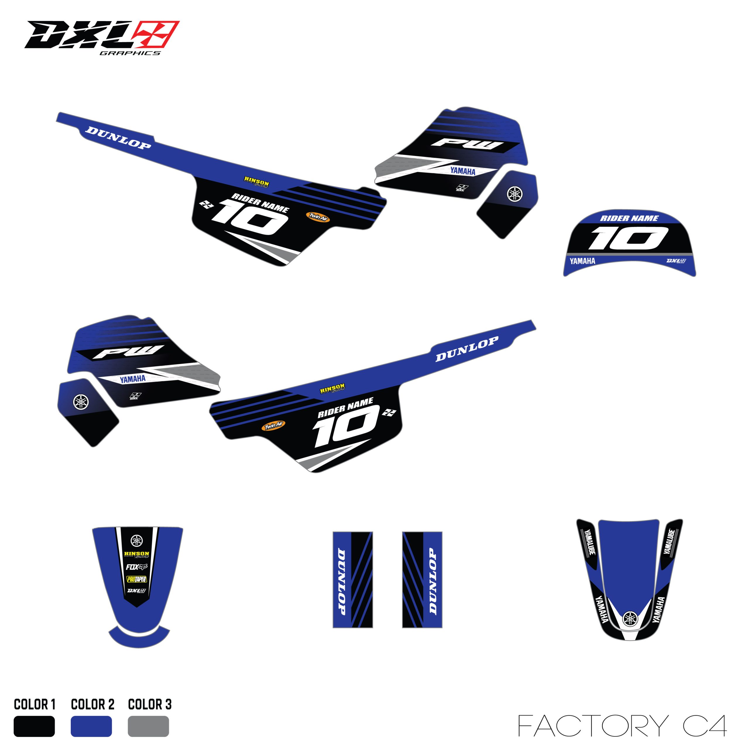 YAMAHA PW 50 FULL GRAPHICS KIT