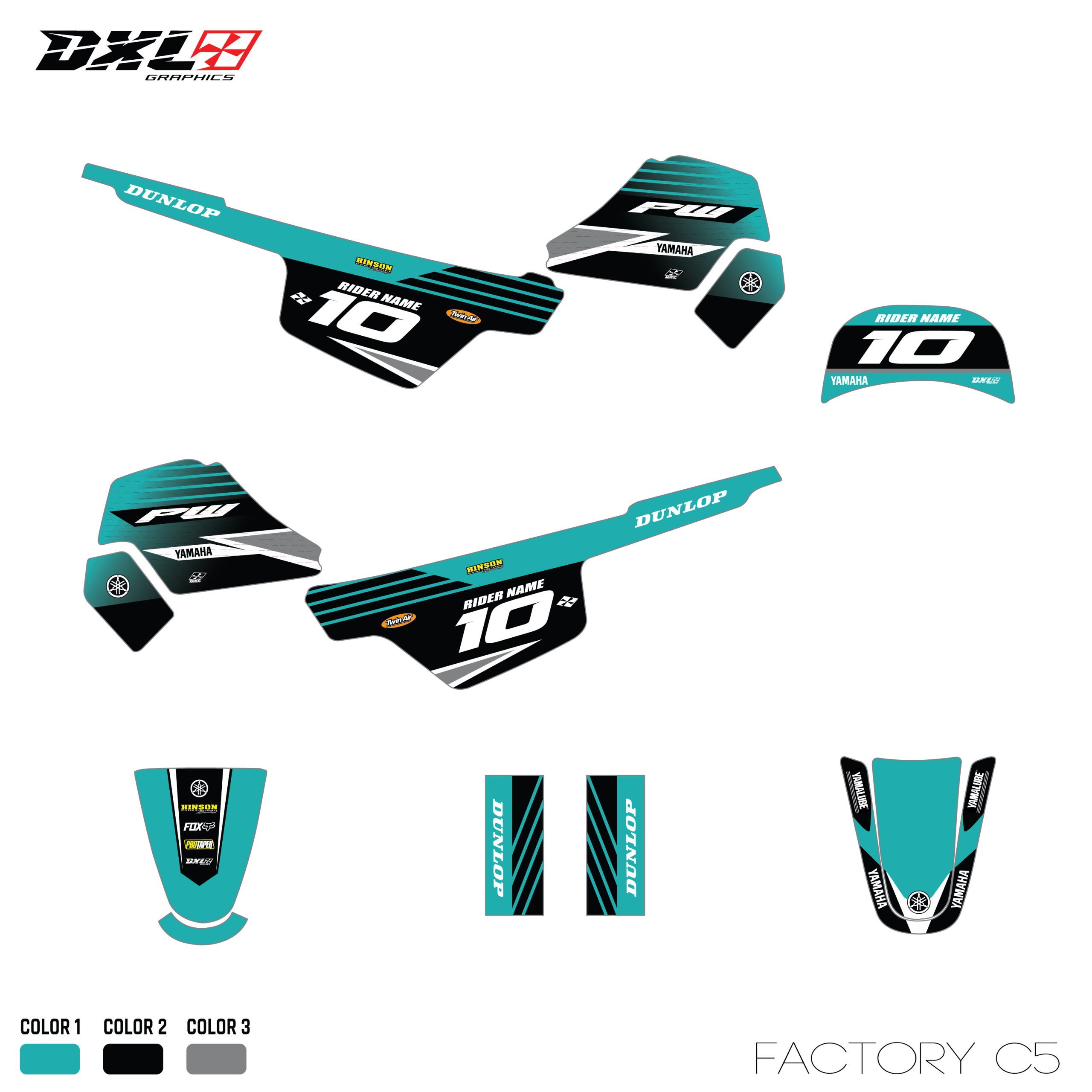 YAMAHA PW 50 FULL GRAPHICS KIT