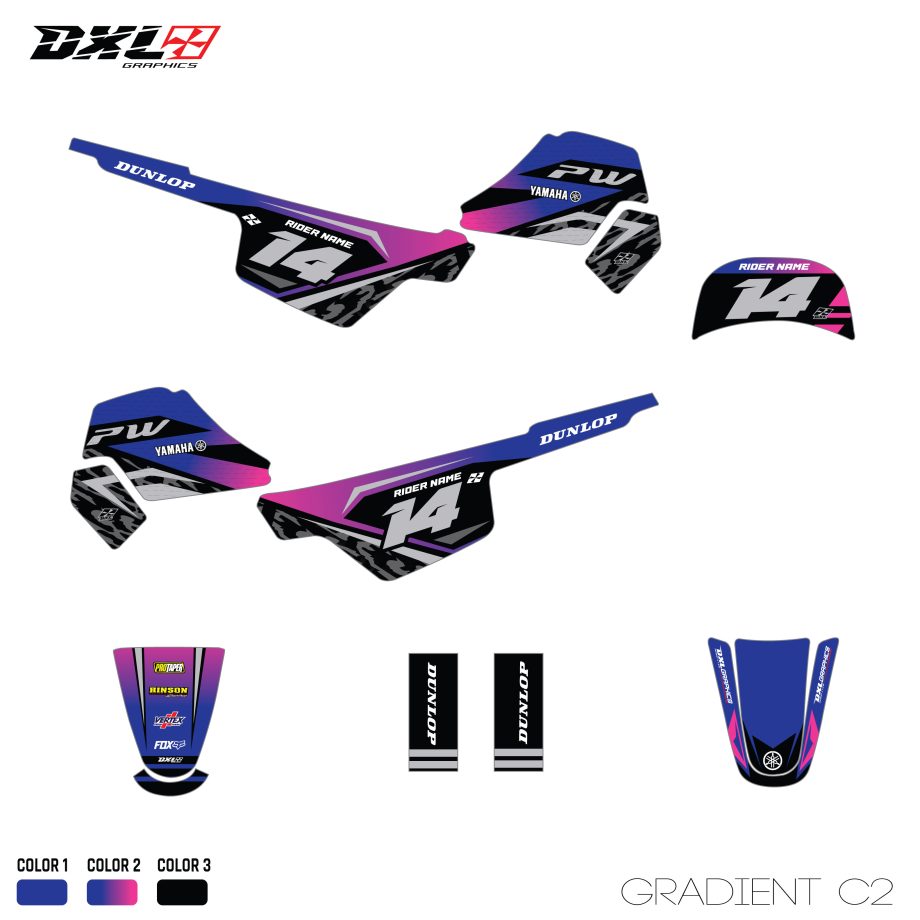YAMAHA PW 50 FULL GRAPHICS KIT