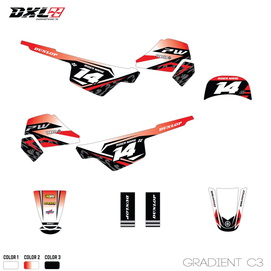 YAMAHA PW 50 FULL GRAPHICS KIT