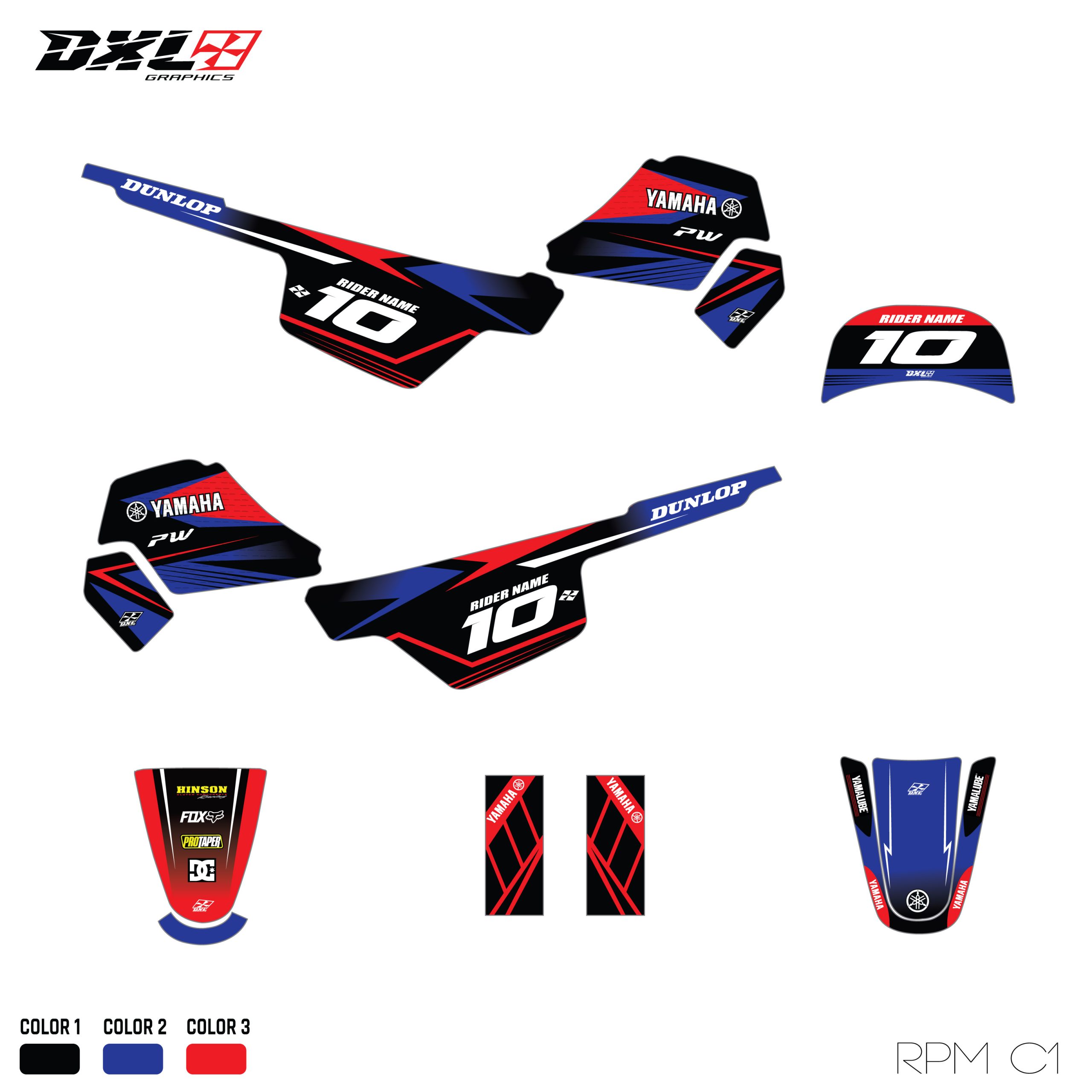 YAMAHA PW 50 FULL GRAPHICS KIT