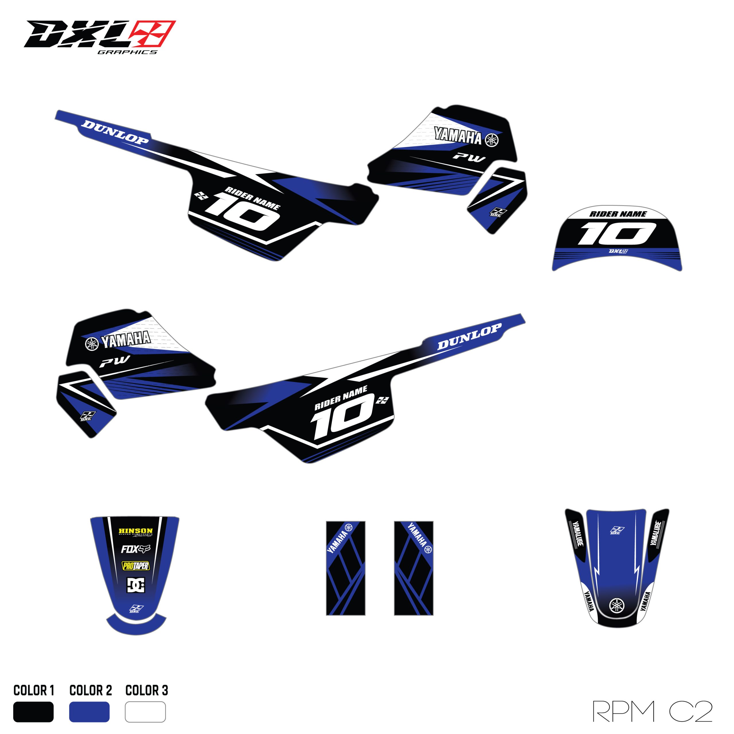 YAMAHA PW 50 FULL GRAPHICS KIT