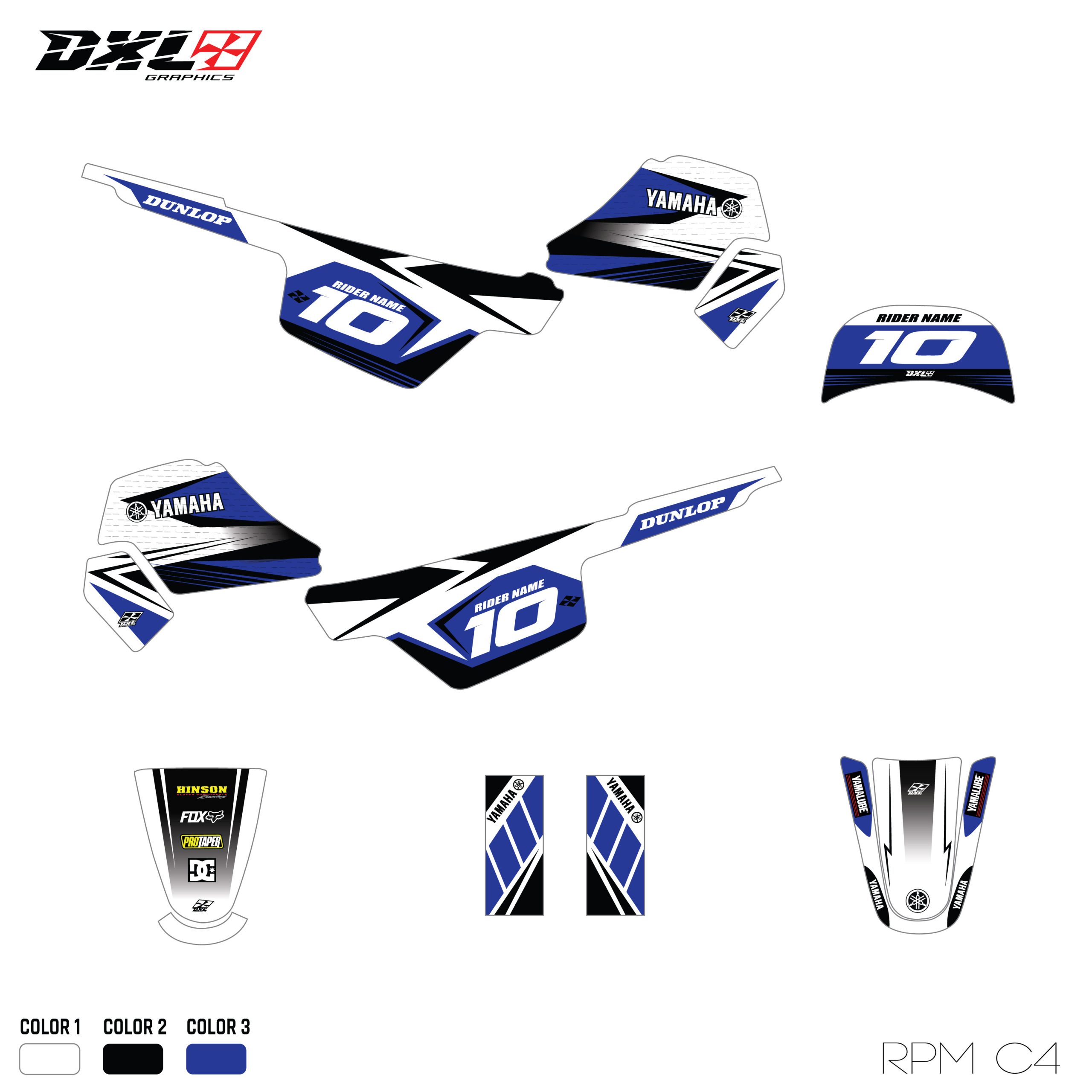 YAMAHA PW 50 FULL GRAPHICS KIT