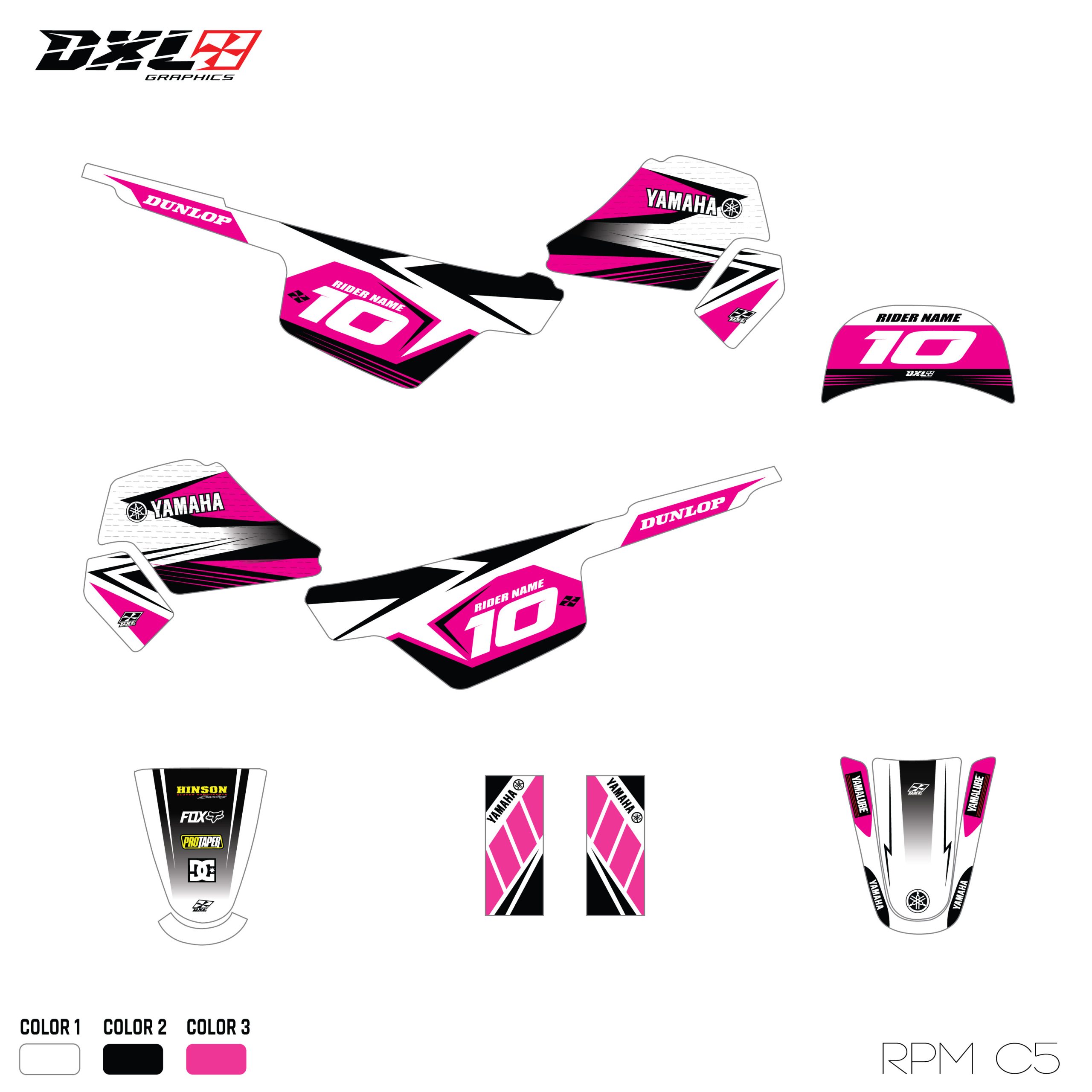 YAMAHA PW 50 FULL GRAPHICS KIT