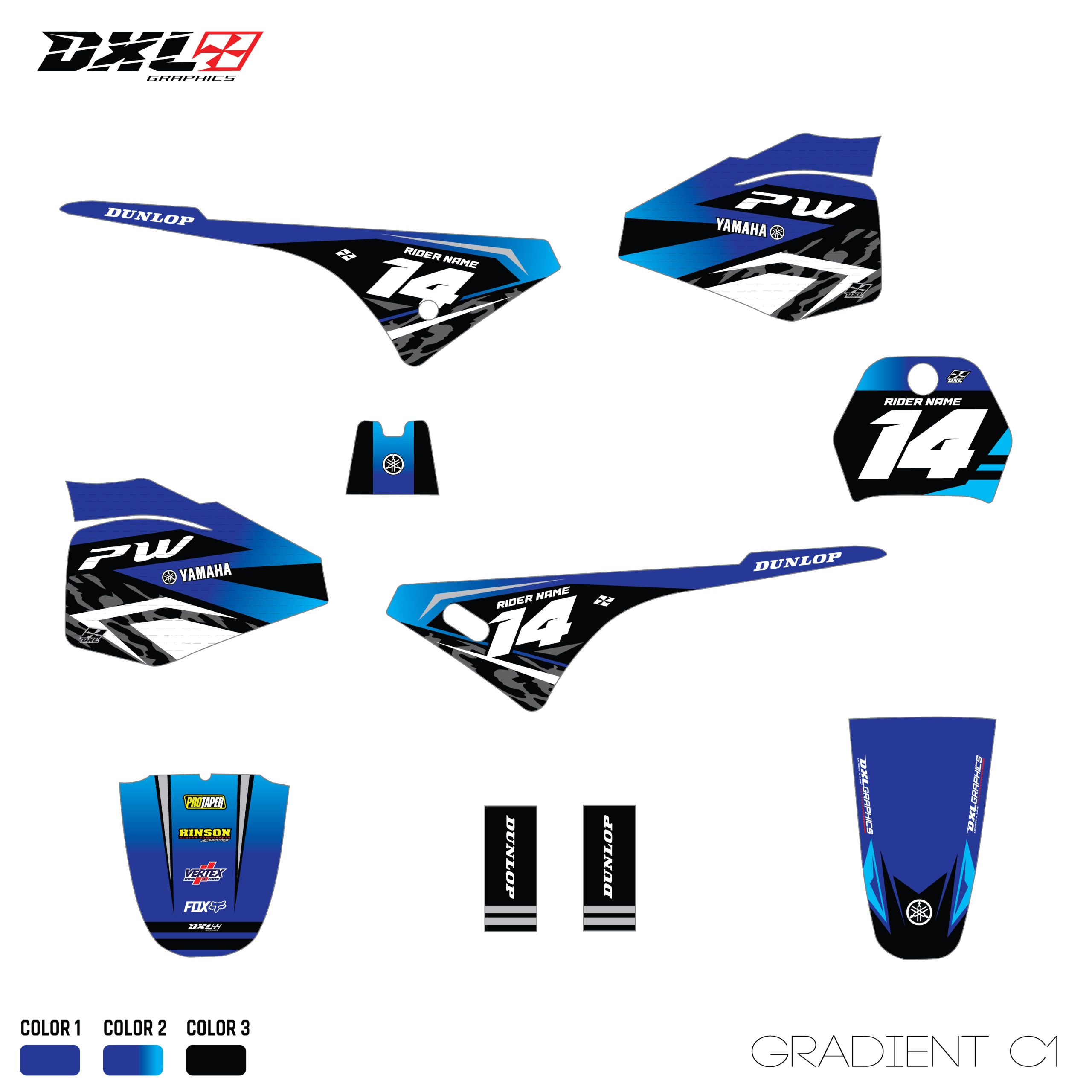 YAMAHA PW 80 FULL GRAPHICS KIT