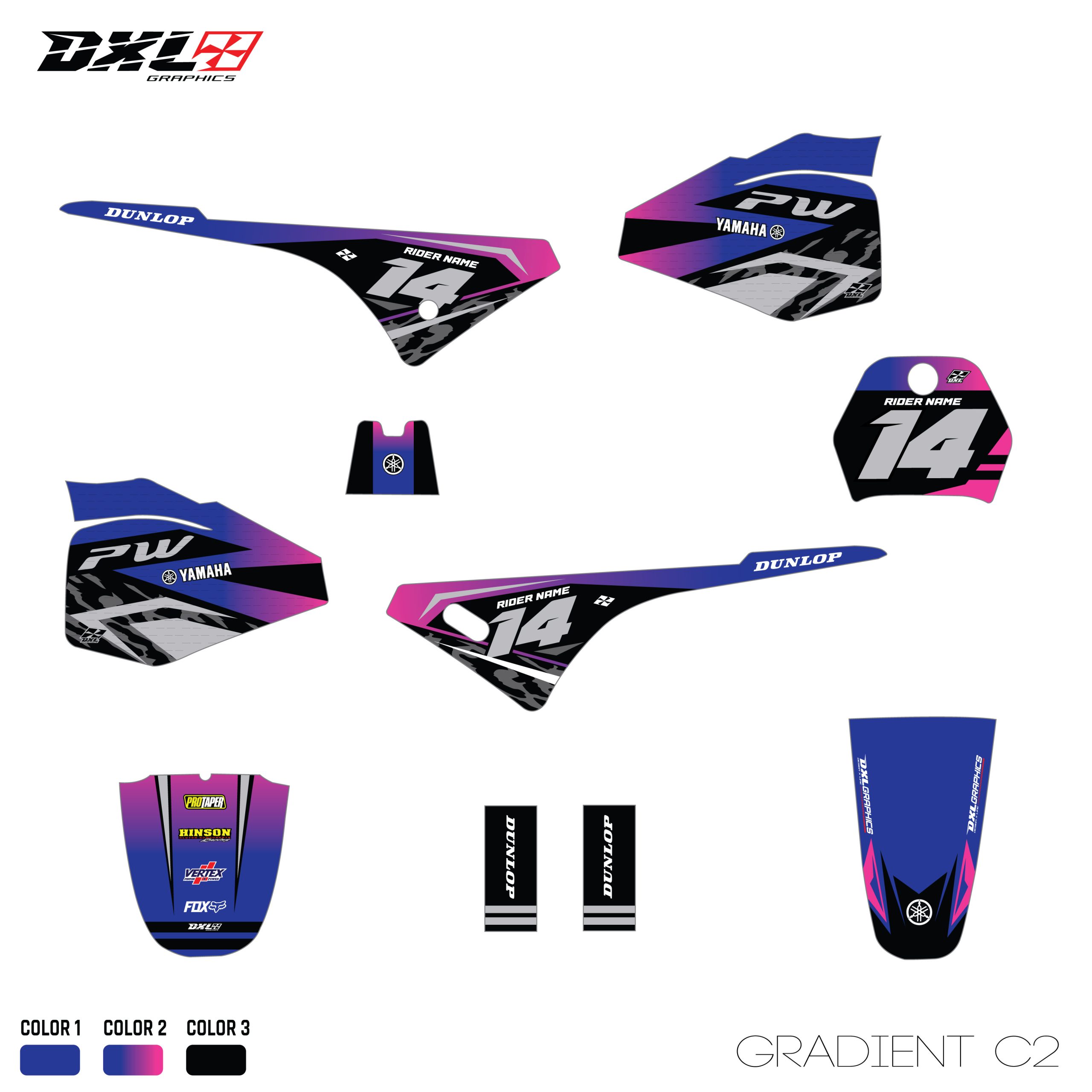 YAMAHA PW 80 FULL GRAPHICS KIT