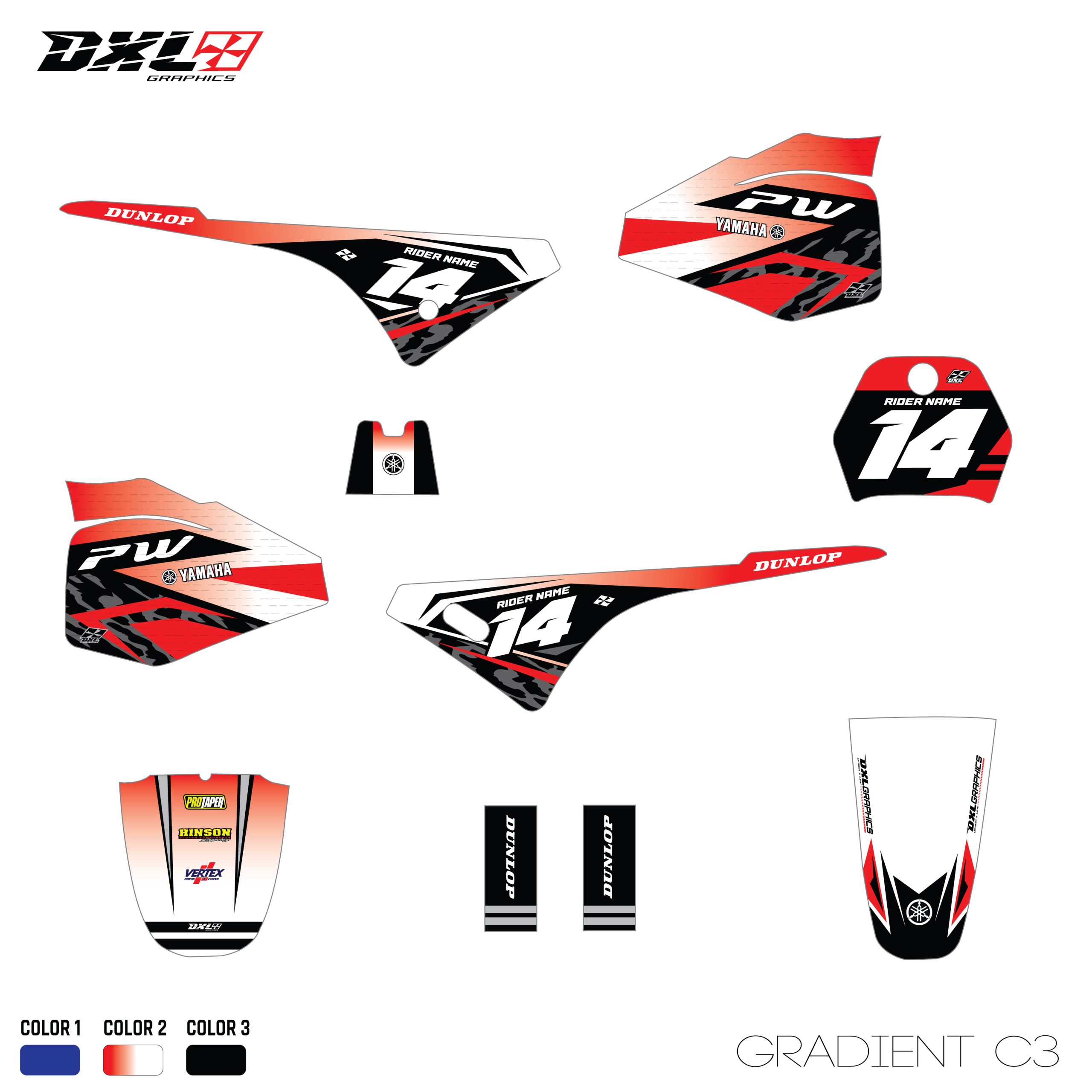 YAMAHA PW 80 FULL GRAPHICS KIT