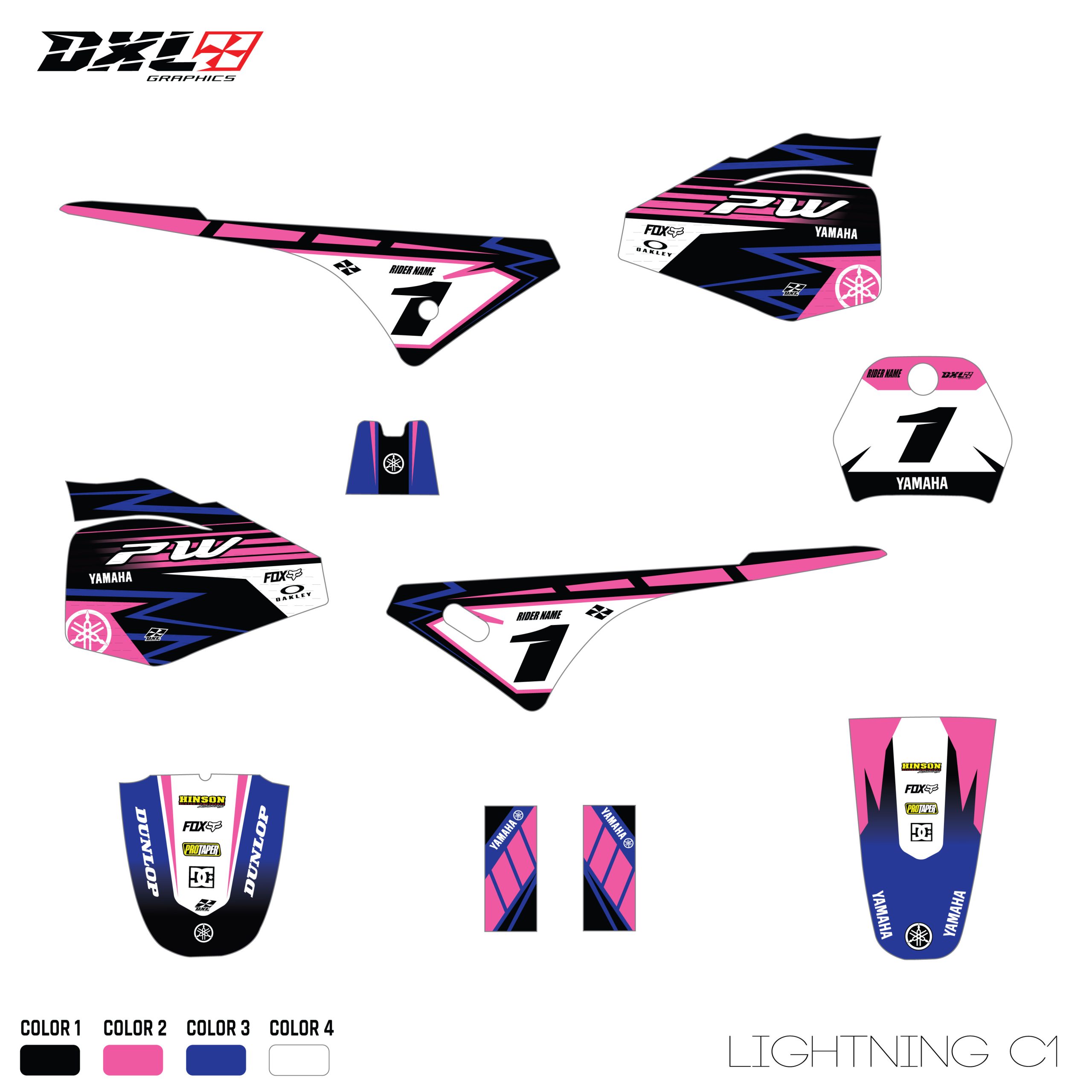 YAMAHA PW 80 FULL GRAPHICS KIT