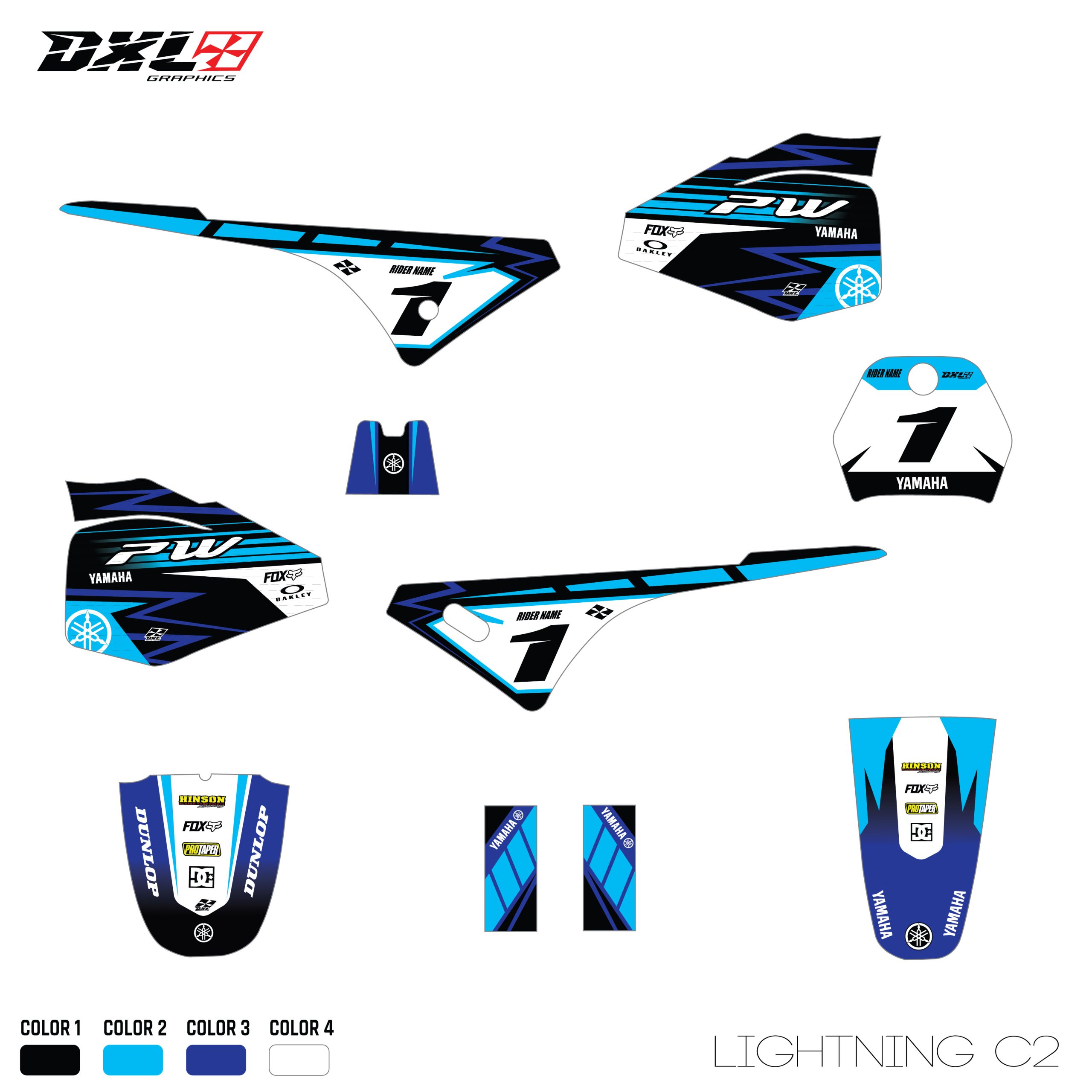 YAMAHA PW 80 FULL GRAPHICS KIT