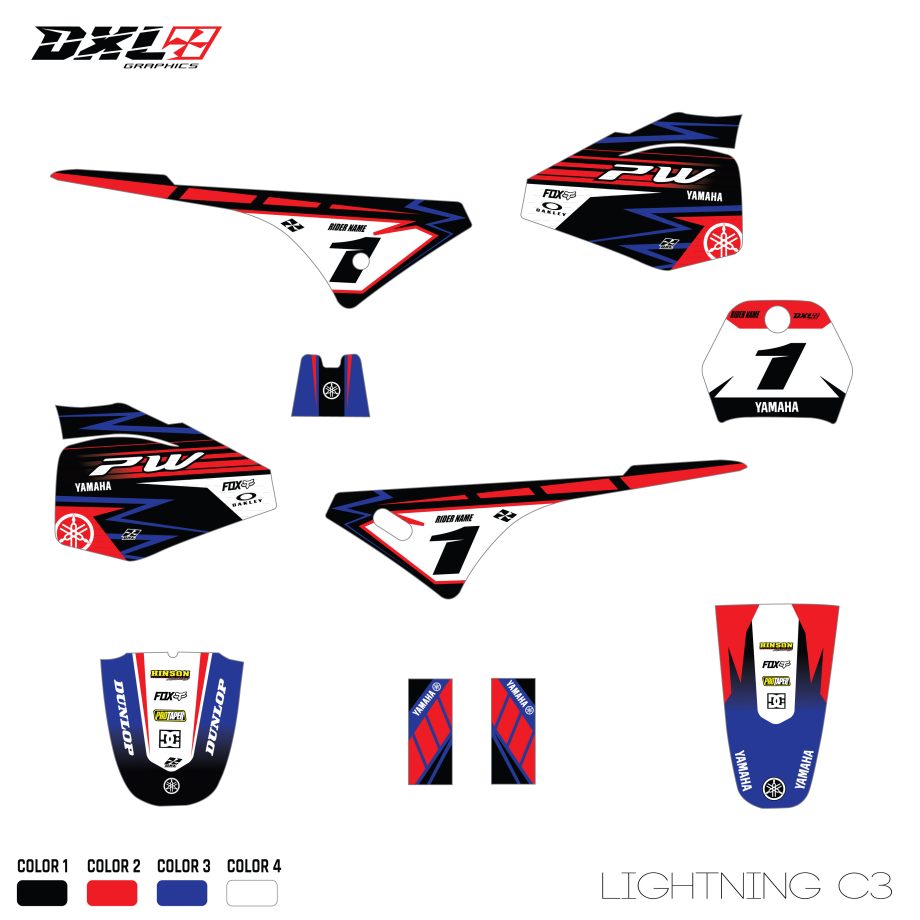 YAMAHA PW 80 FULL GRAPHICS KIT