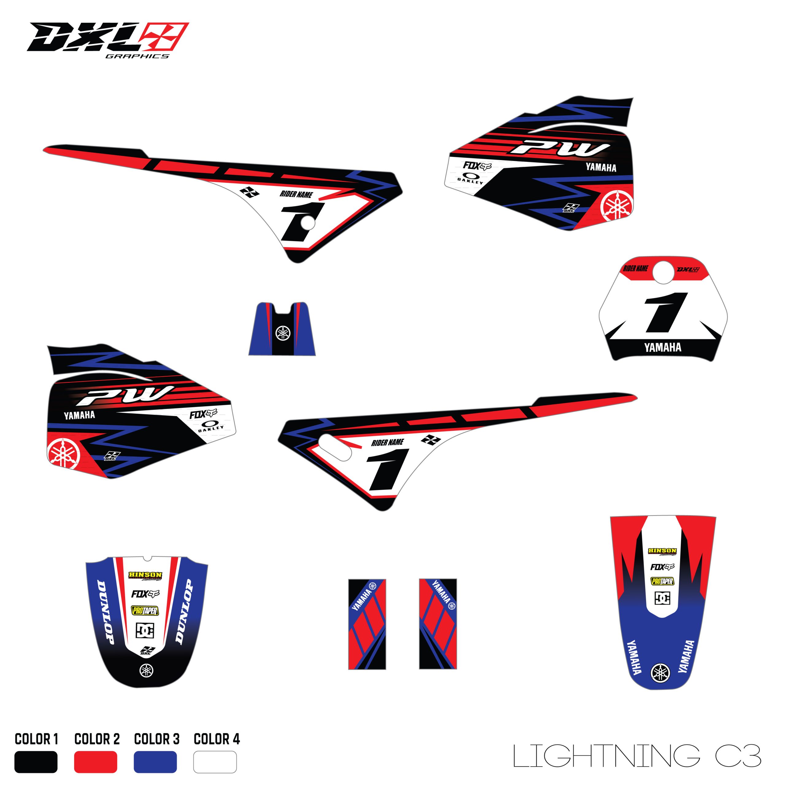 YAMAHA PW 80 FULL GRAPHICS KIT