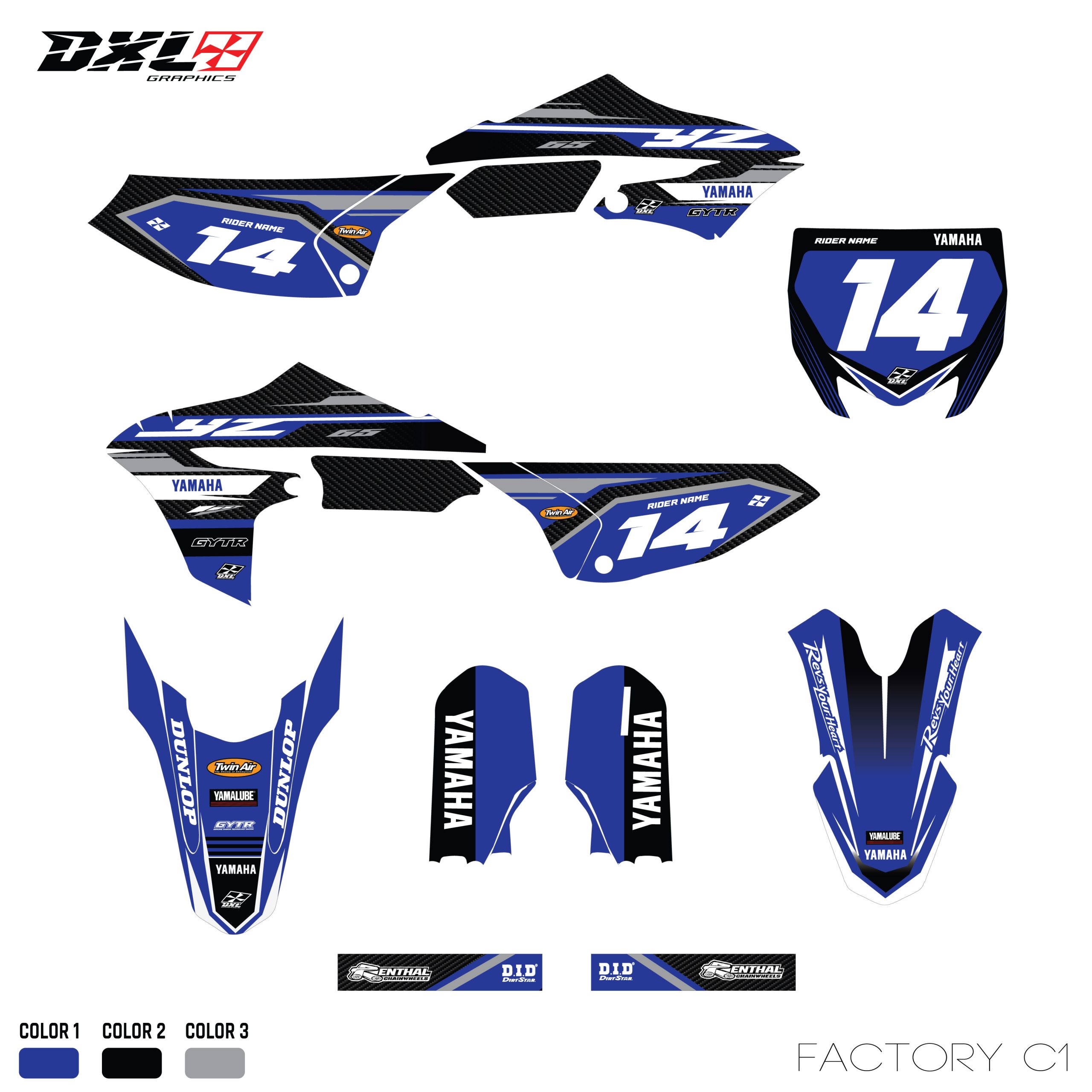 YAMAHA YZ 65 FULL GRAPHICS KIT