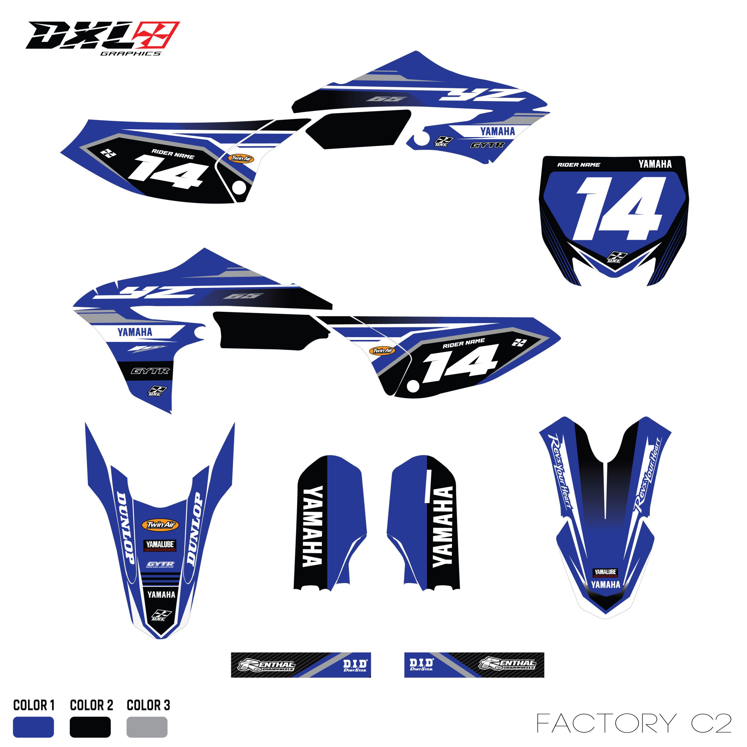 YAMAHA YZ 65 FULL GRAPHICS KIT