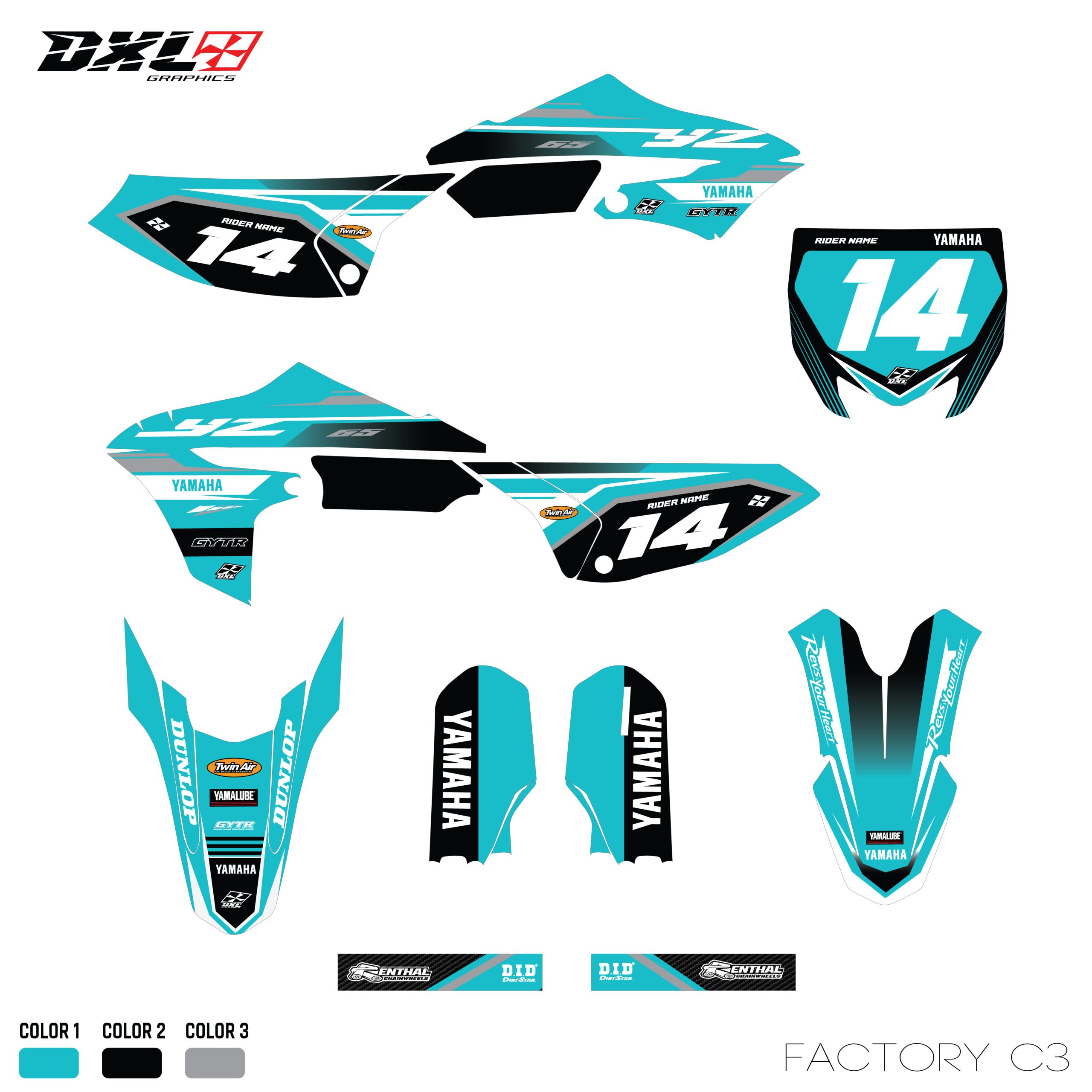 YAMAHA YZ 65 FULL GRAPHICS KIT