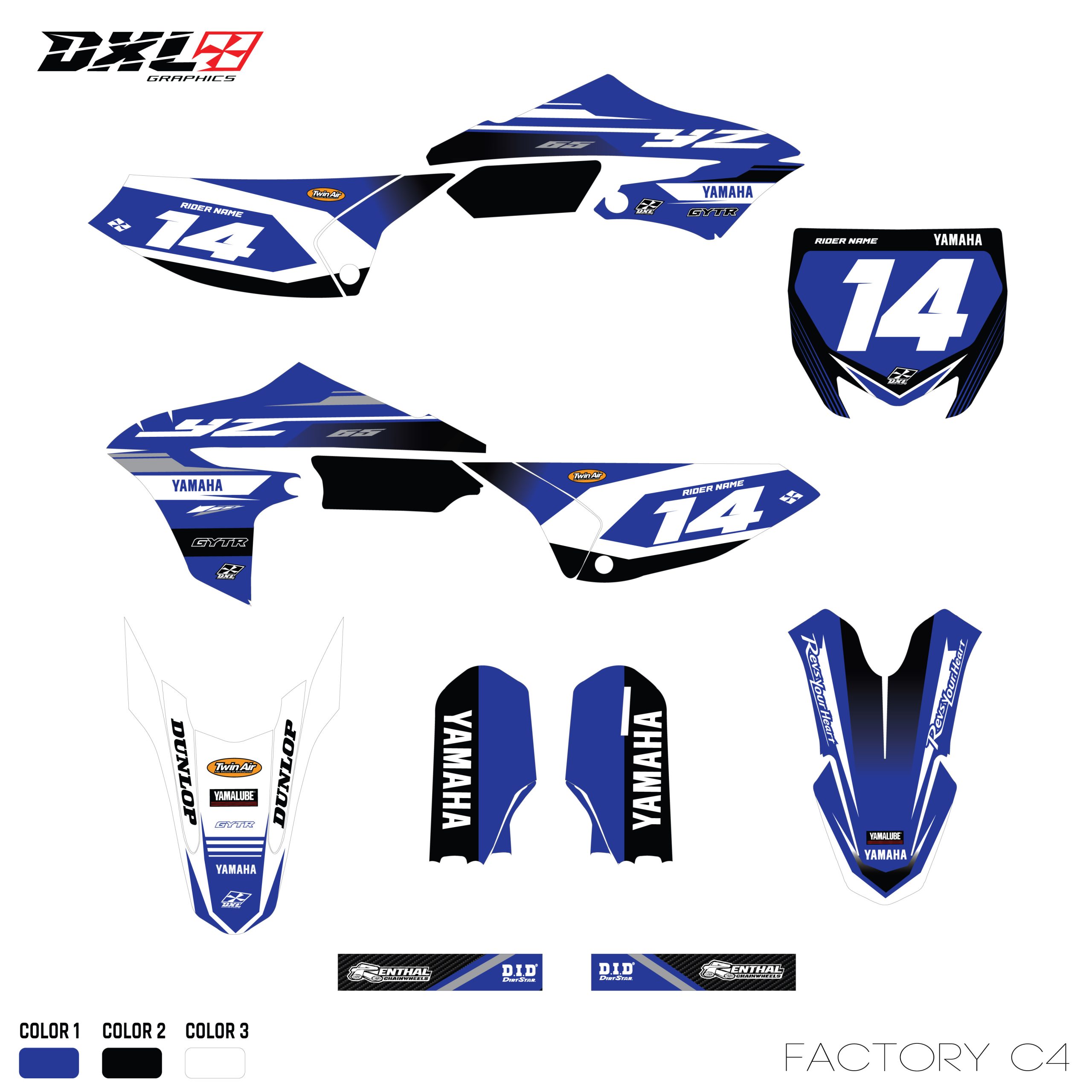 YAMAHA YZ 65 FULL GRAPHICS KIT