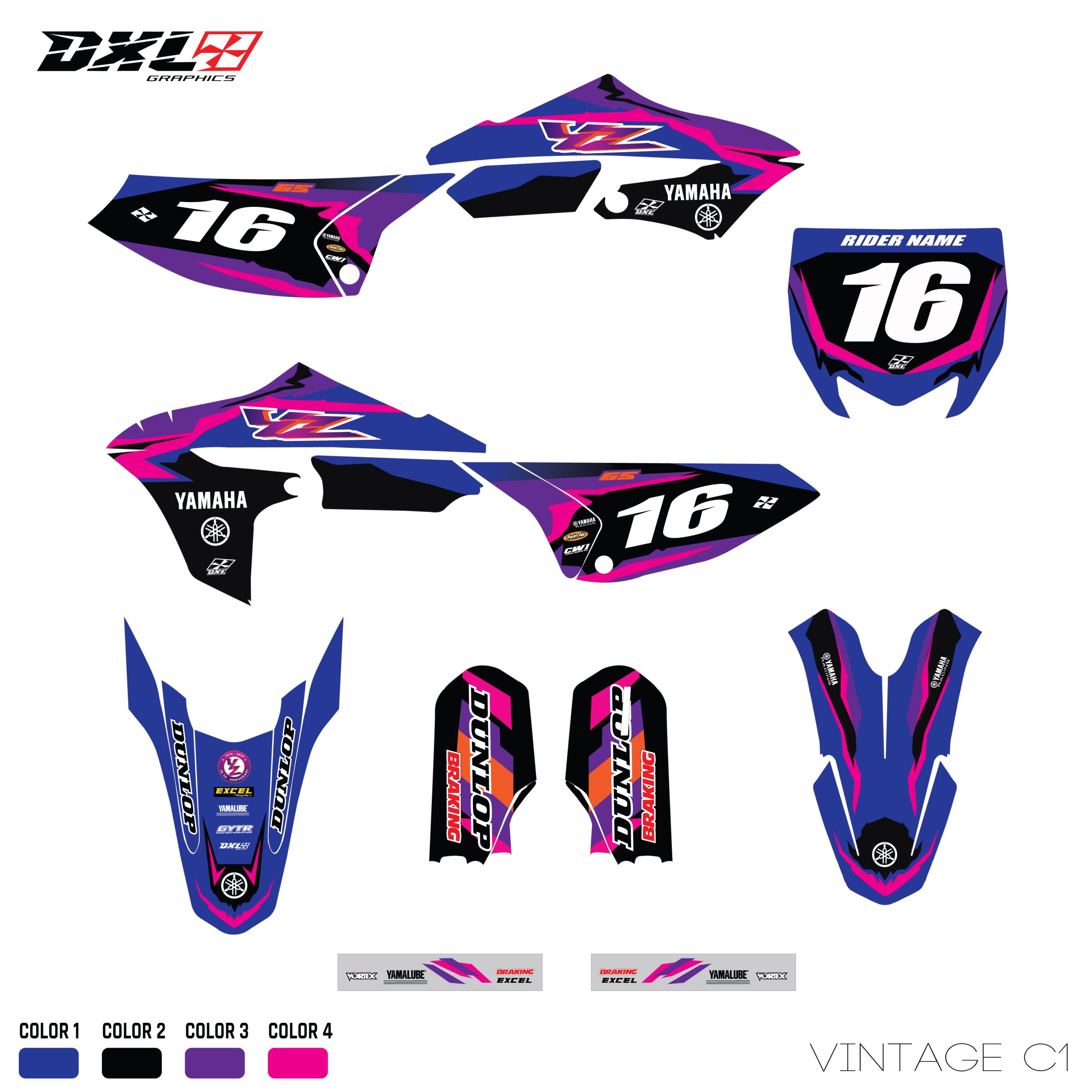 YAMAHA YZ 65 FULL GRAPHICS KIT