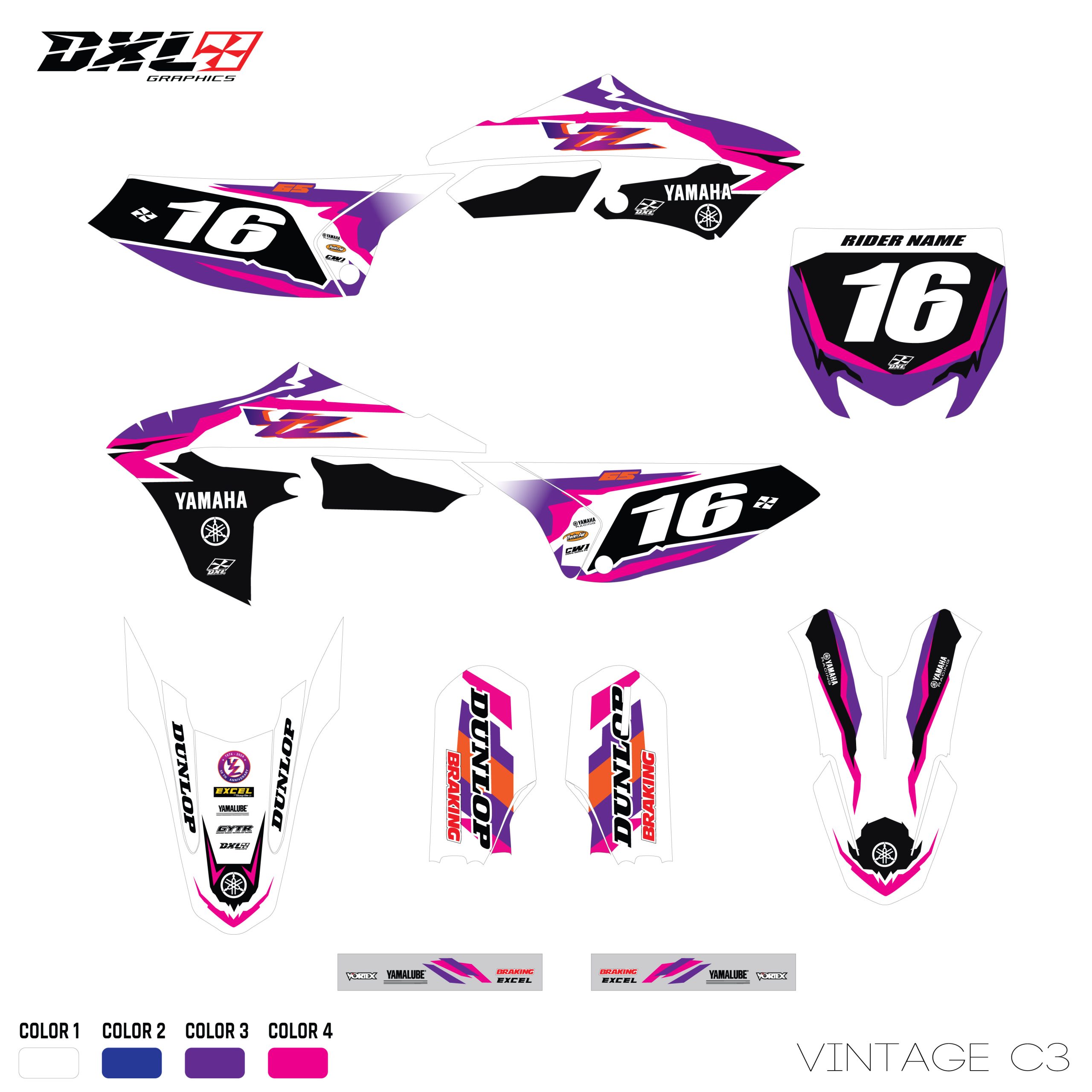 YAMAHA YZ 65 FULL GRAPHICS KIT