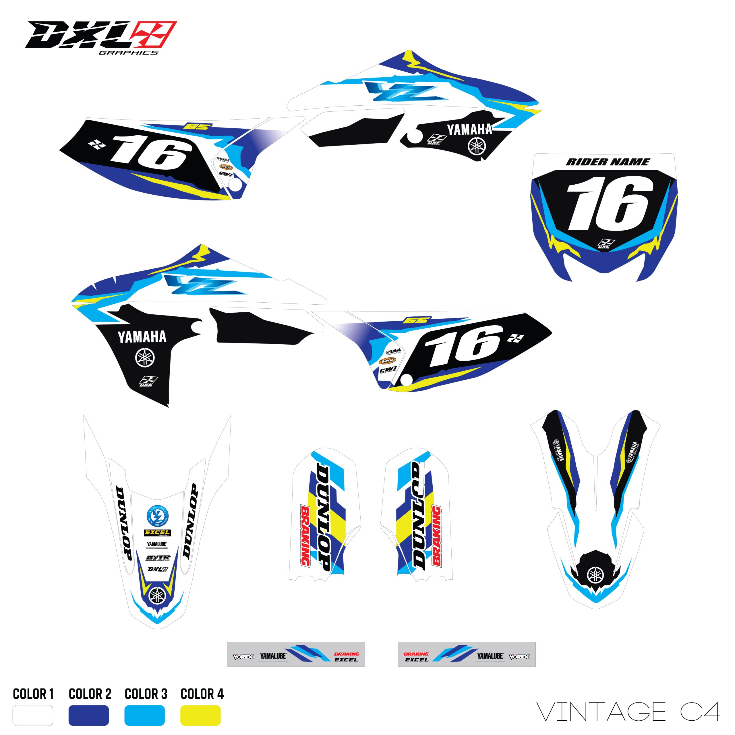 YAMAHA YZ 65 FULL GRAPHICS KIT