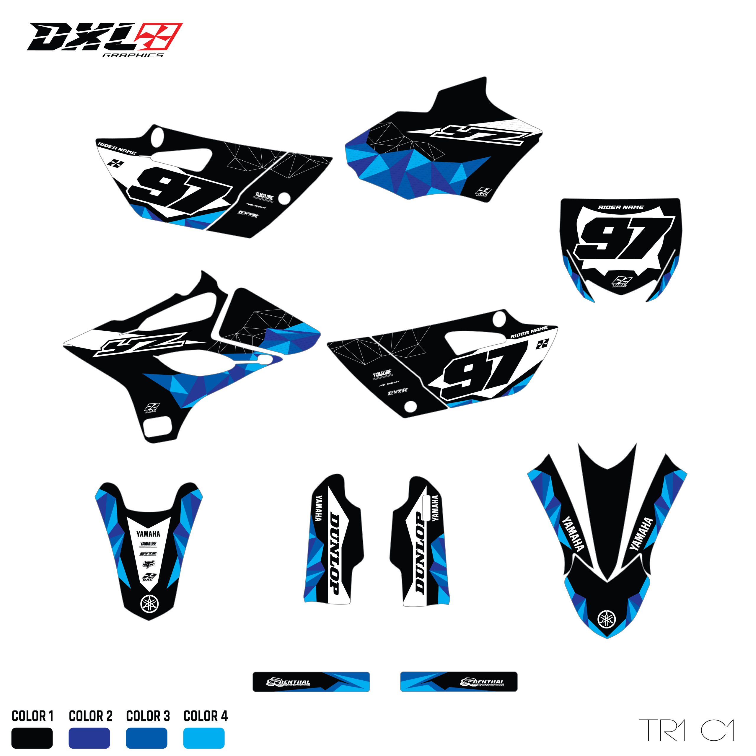 YAMAHA YZ 85 FULL GRAPHICS KIT