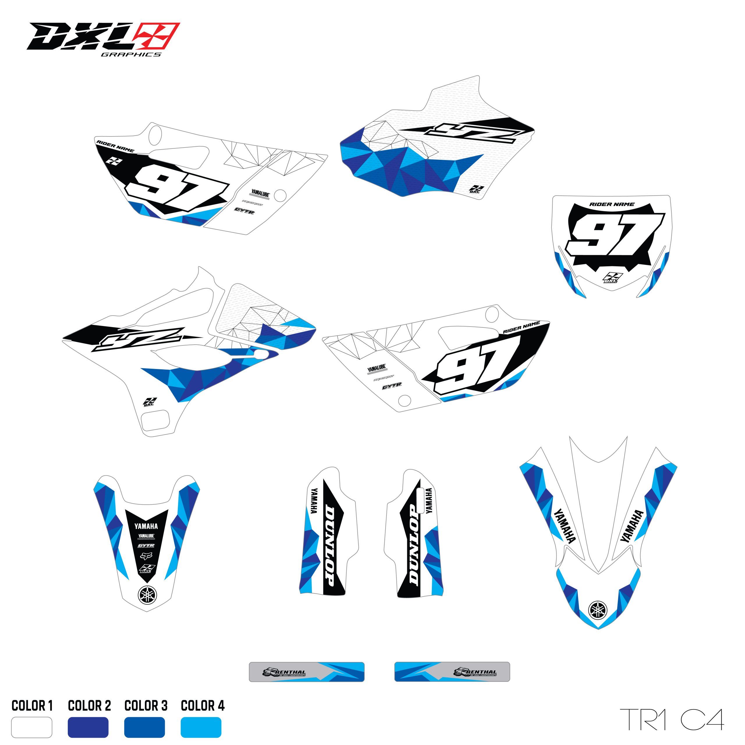 YAMAHA YZ 85 FULL GRAPHICS KIT