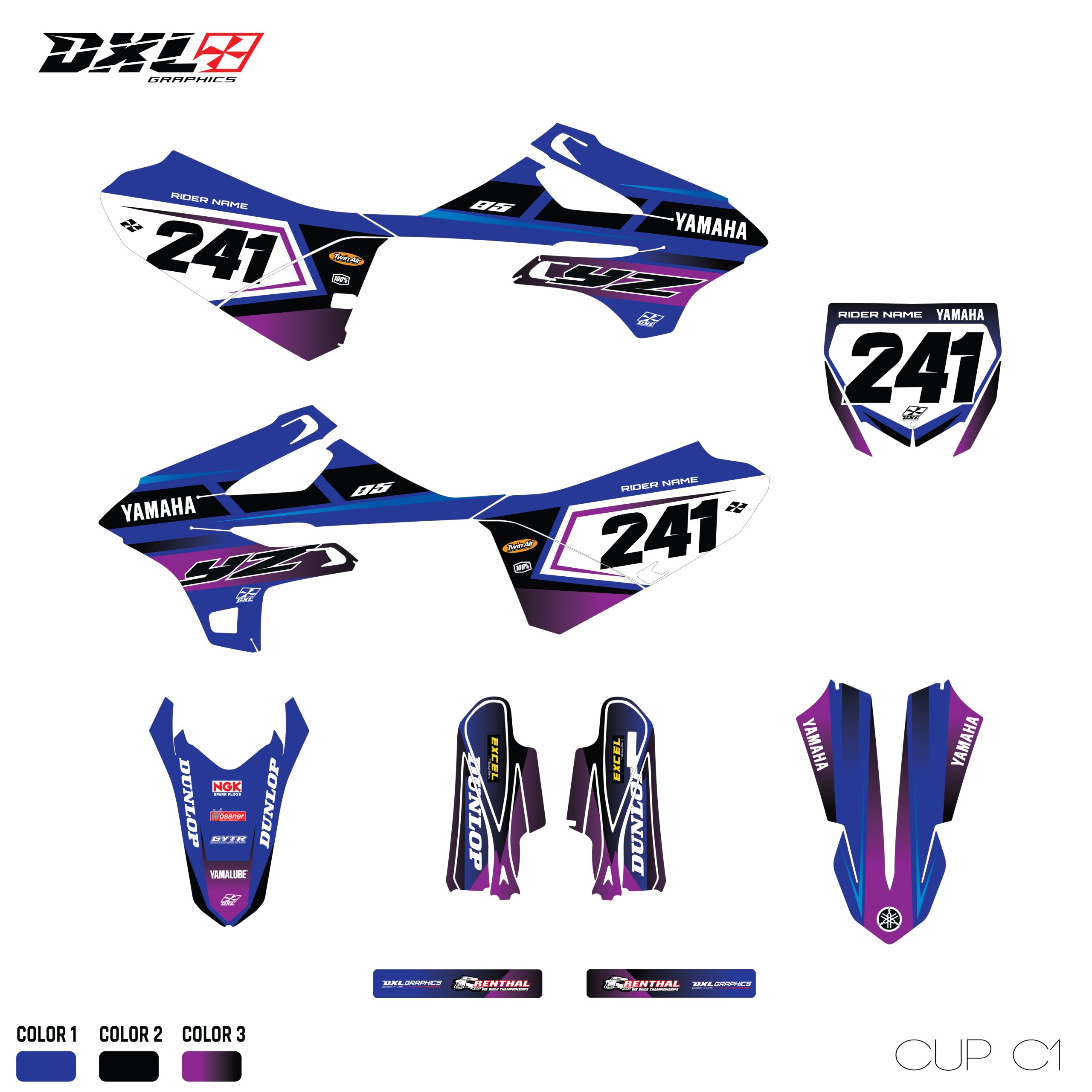 YAMAHA YZ 85 FULL GRAPHICS KIT