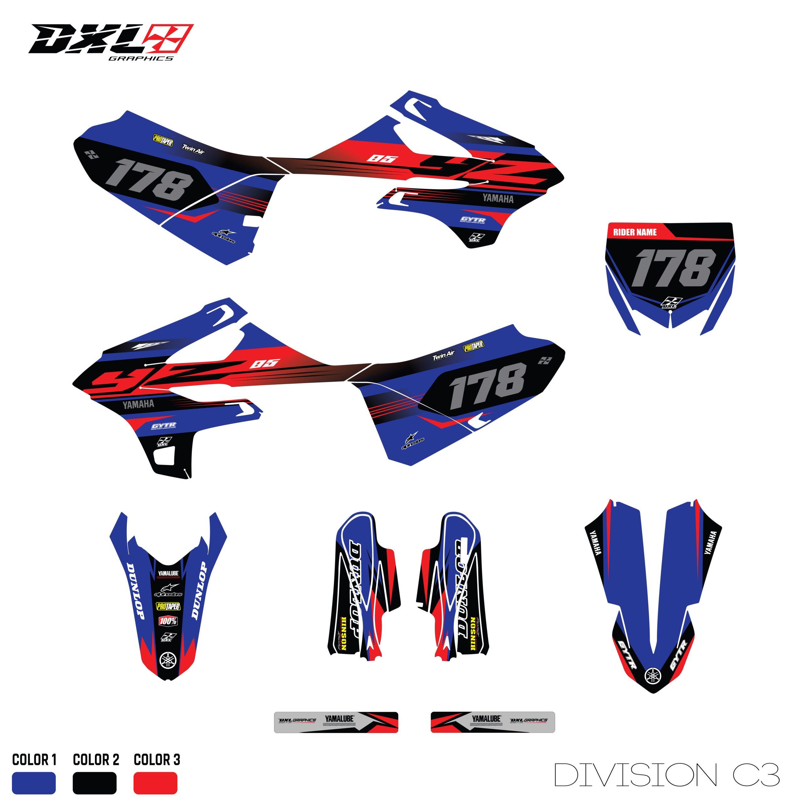 YAMAHA YZ 85 FULL GRAPHICS KIT