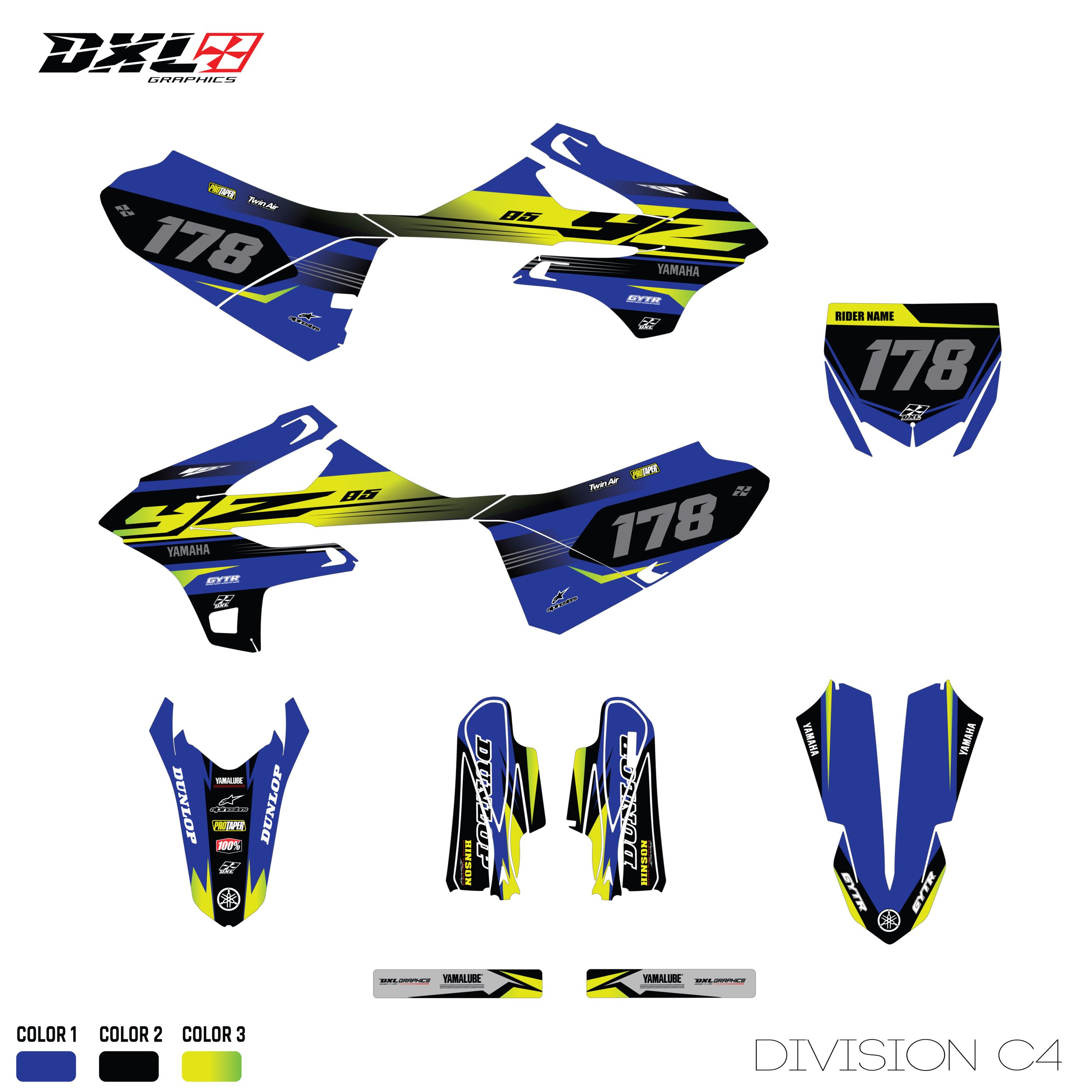 YAMAHA YZ 85 FULL GRAPHICS KIT