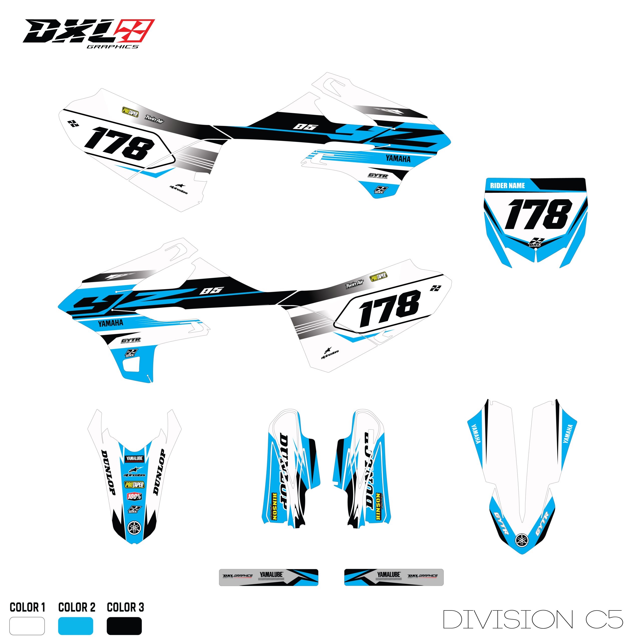 YAMAHA YZ 85 FULL GRAPHICS KIT