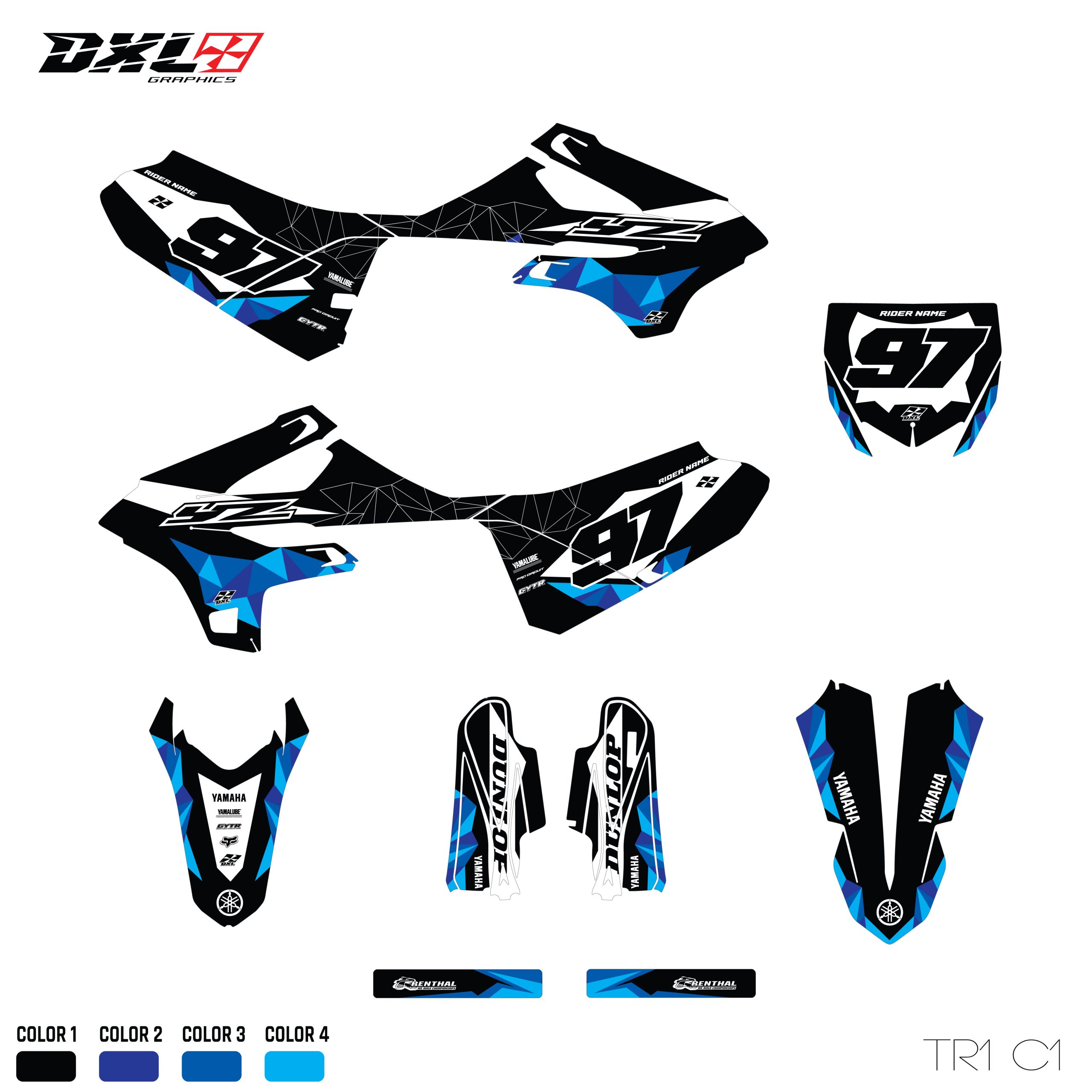 YAMAHA YZ 85 FULL GRAPHICS KIT