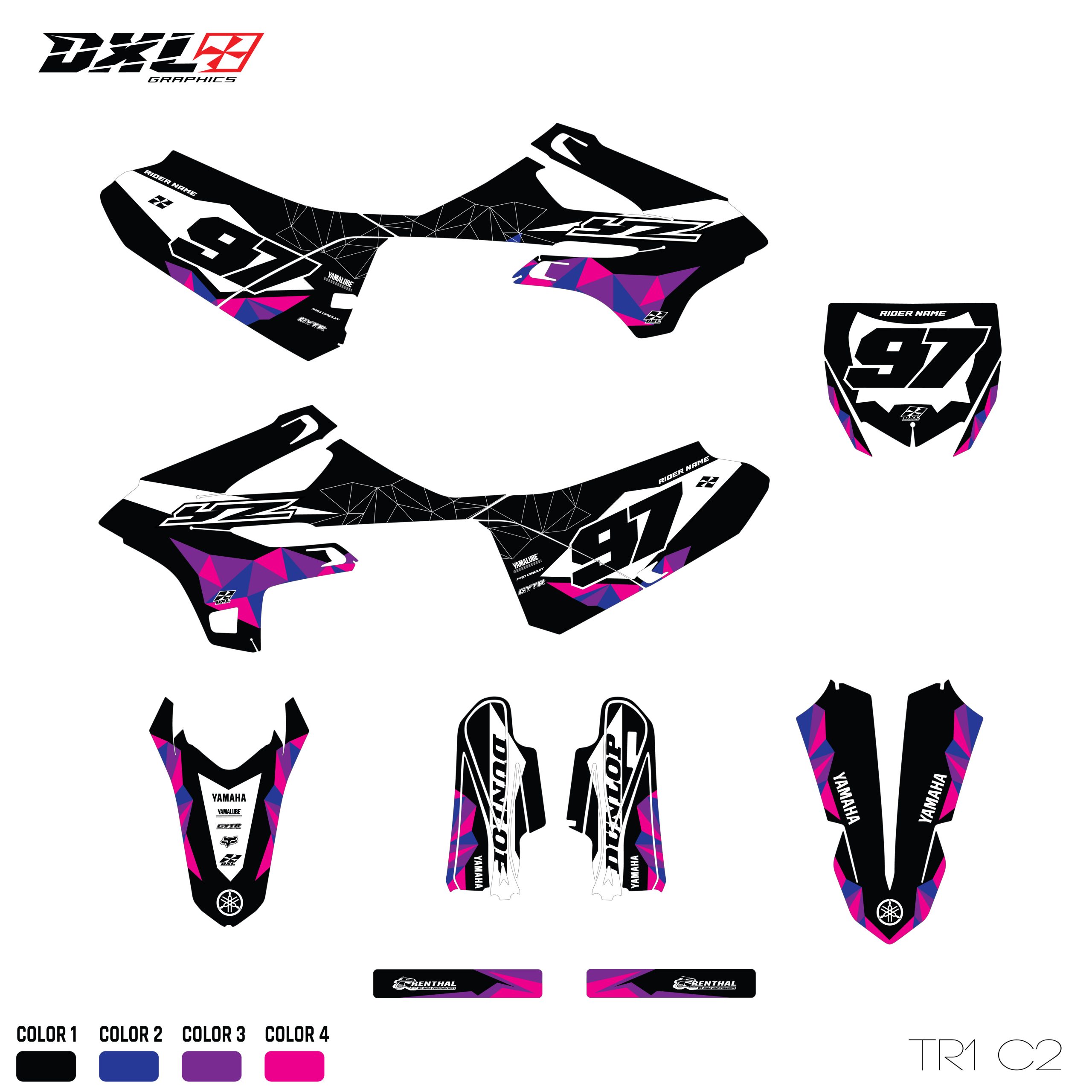 YAMAHA YZ 85 FULL GRAPHICS KIT