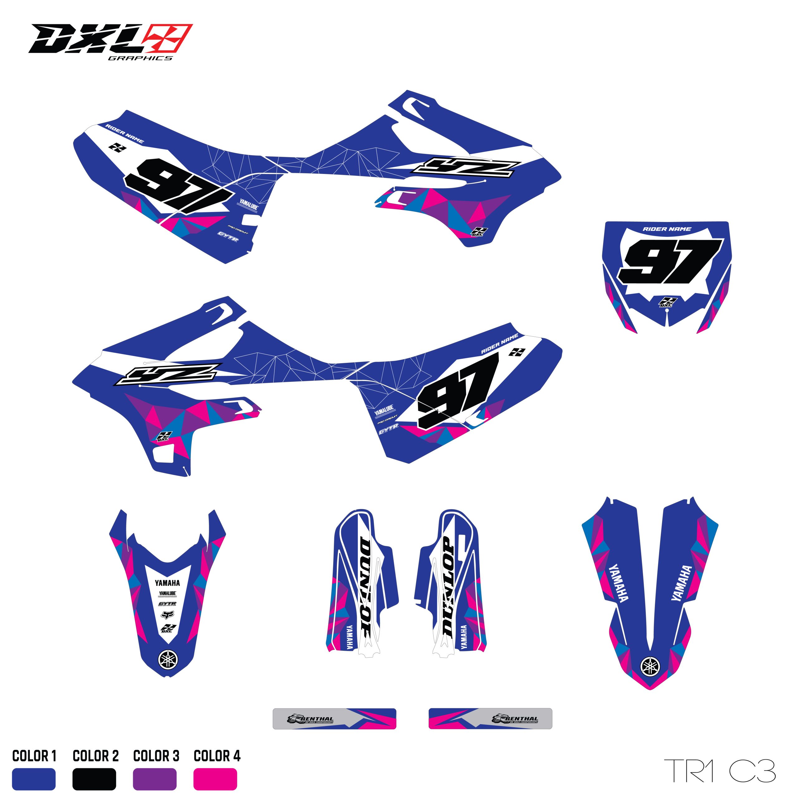 YAMAHA YZ 85 FULL GRAPHICS KIT