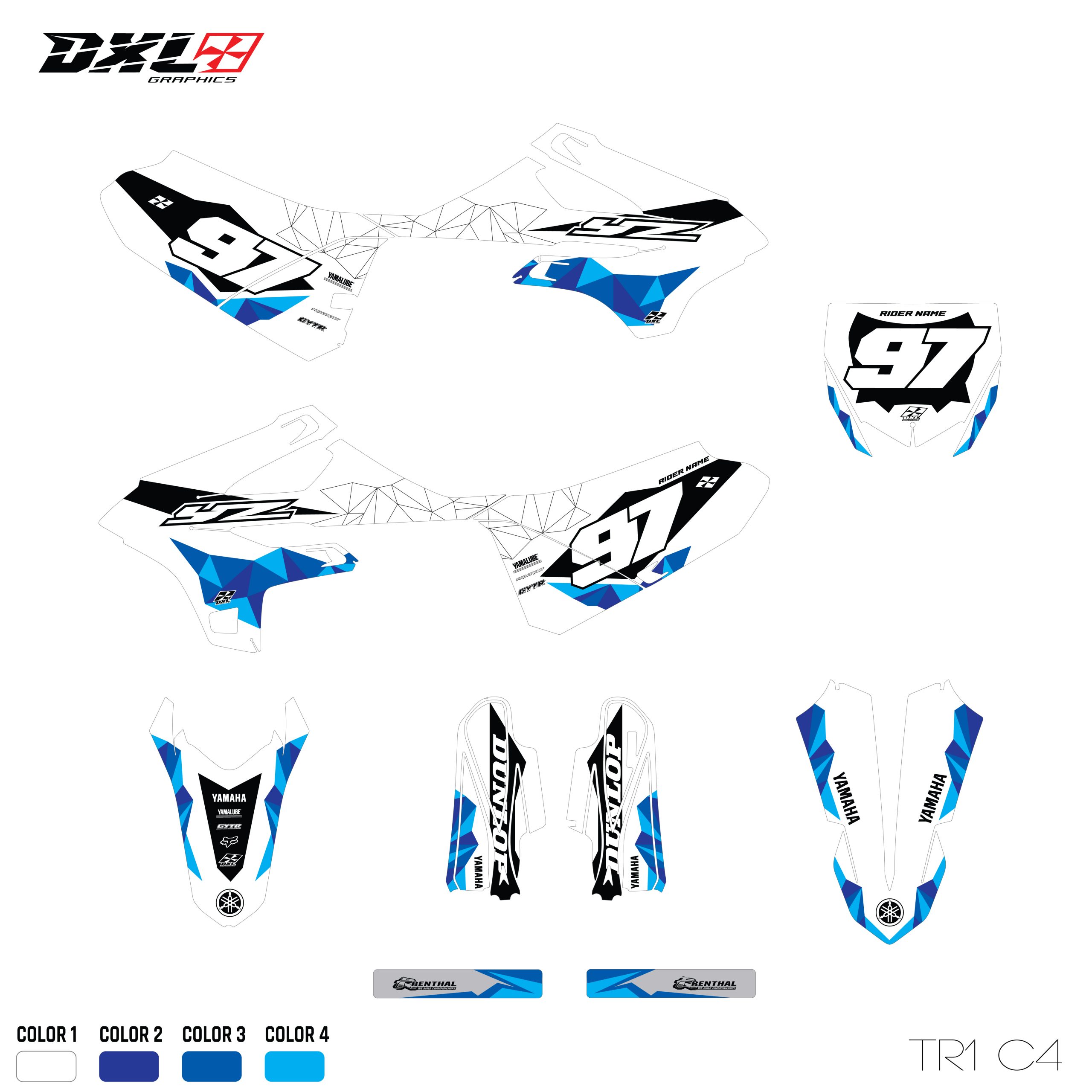 YAMAHA YZ 85 FULL GRAPHICS KIT
