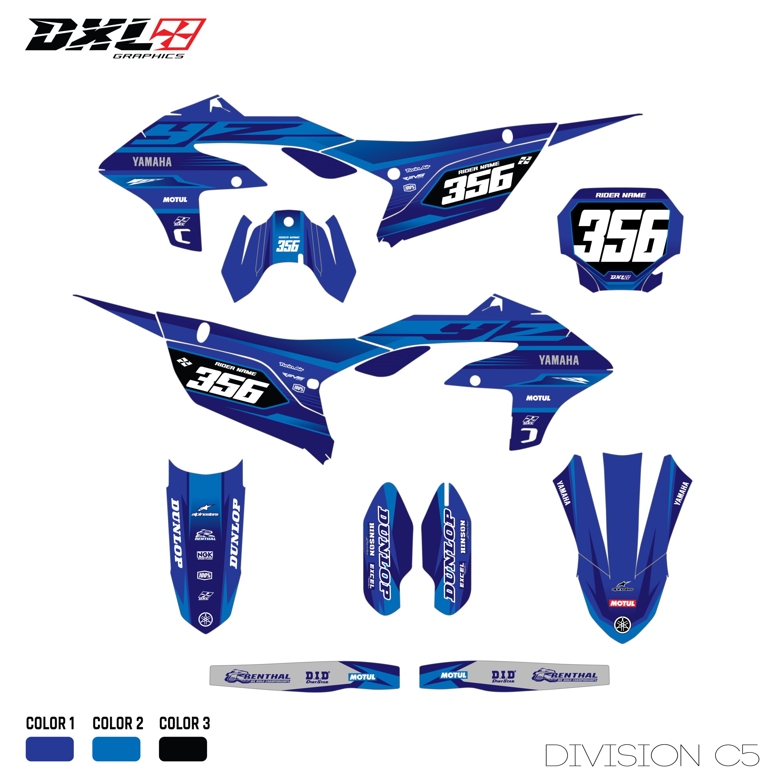 YAMAHA YZF 250 450 FULL GRAPHICS KIT