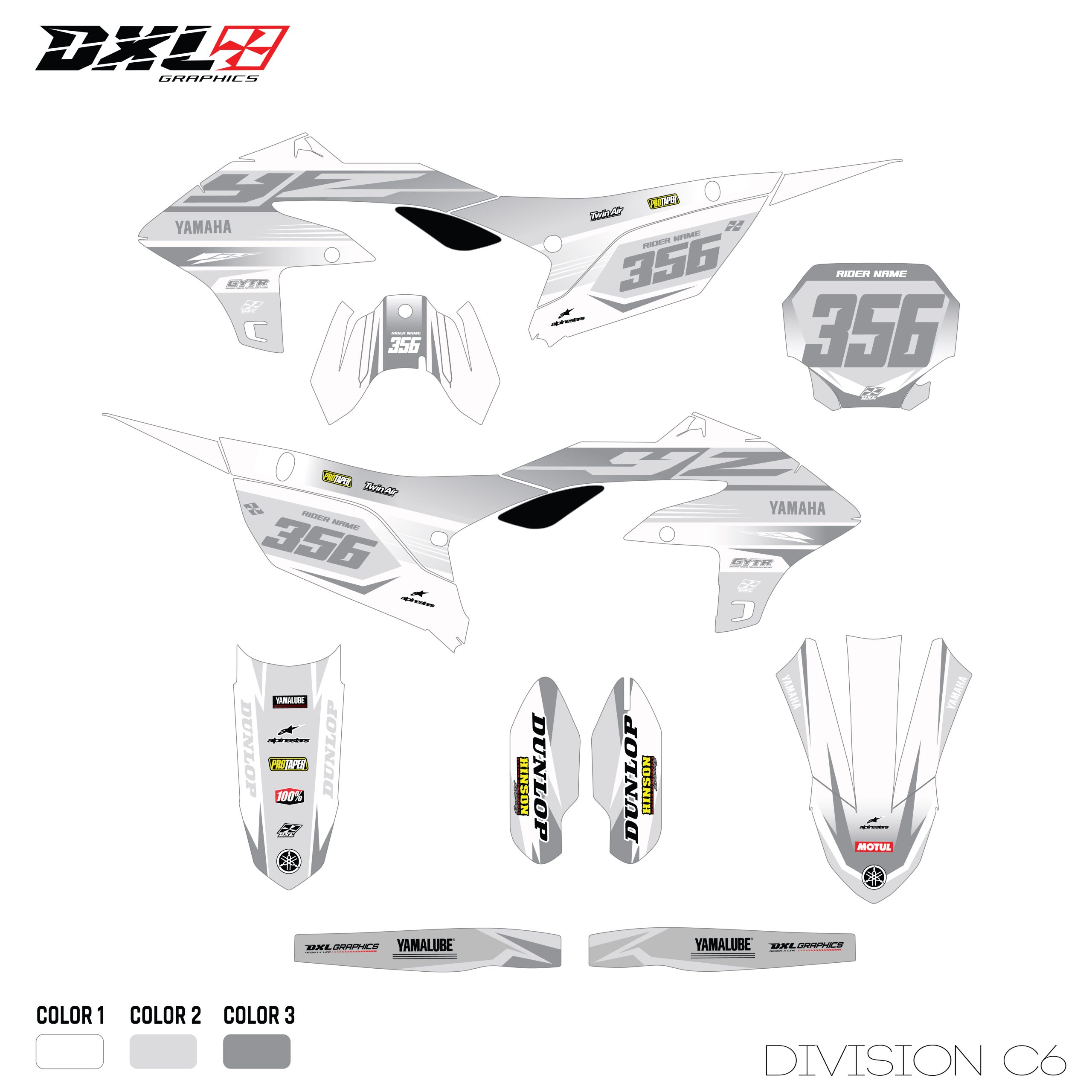 YAMAHA YZF 250 450 FULL GRAPHICS KIT