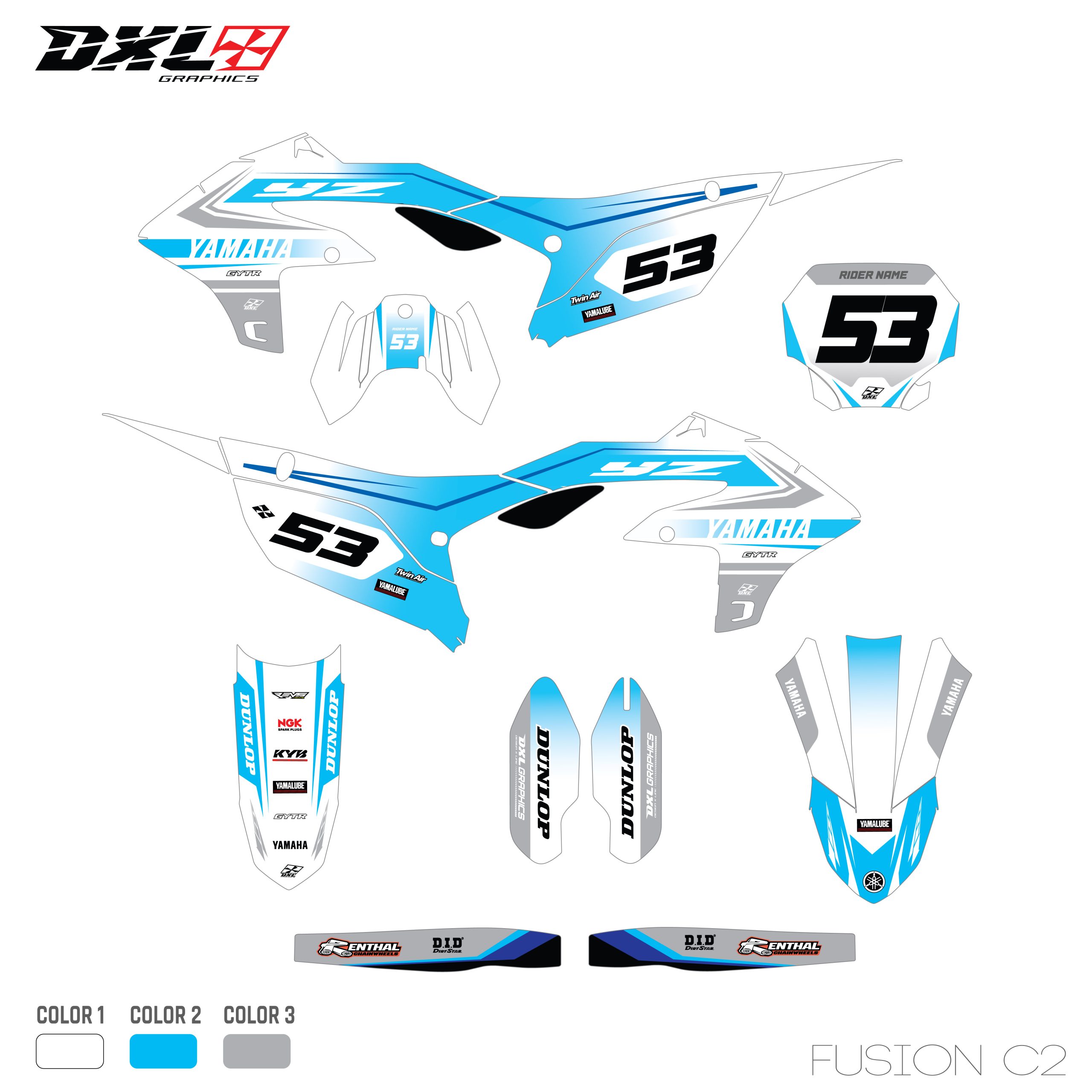 YAMAHA YZF 250 450 FULL GRAPHICS KIT
