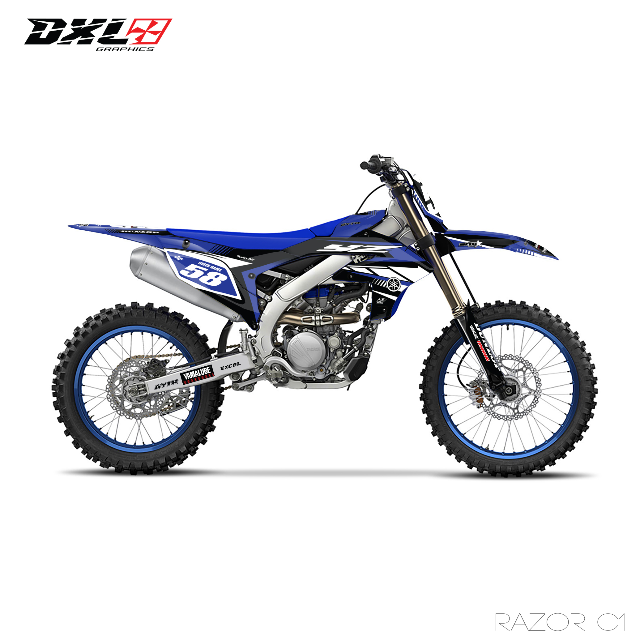 YAMAHA YZF 250 450 FULL GRAPHICS KIT