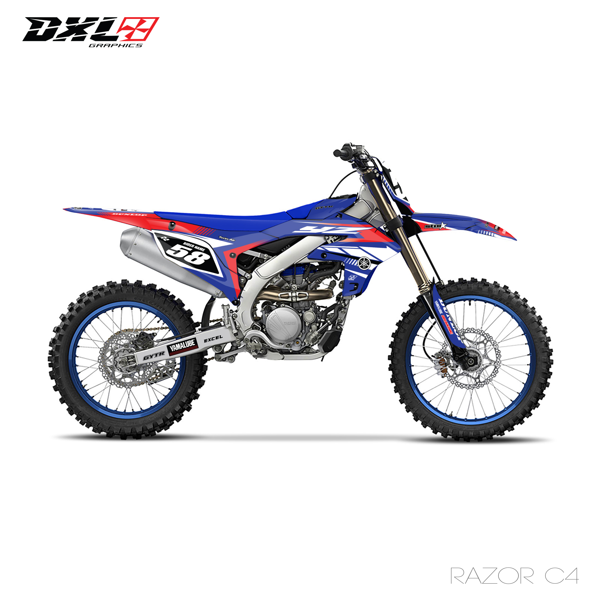 YAMAHA YZF 250 450 FULL GRAPHICS KIT