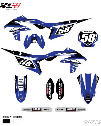 YAMAHA YZF 250 450 FULL GRAPHICS KIT