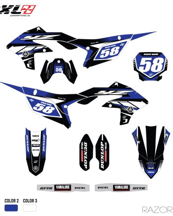 YAMAHA YZF 250 450 FULL GRAPHICS KIT