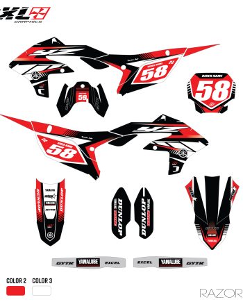 YAMAHA YZF 250 450 FULL GRAPHICS KIT