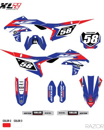 YAMAHA YZF 250 450 FULL GRAPHICS KIT