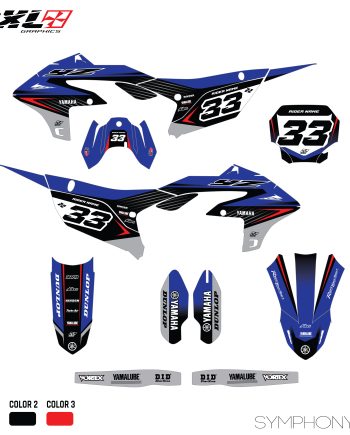 YAMAHA YZF 250 450 FULL GRAPHICS KIT