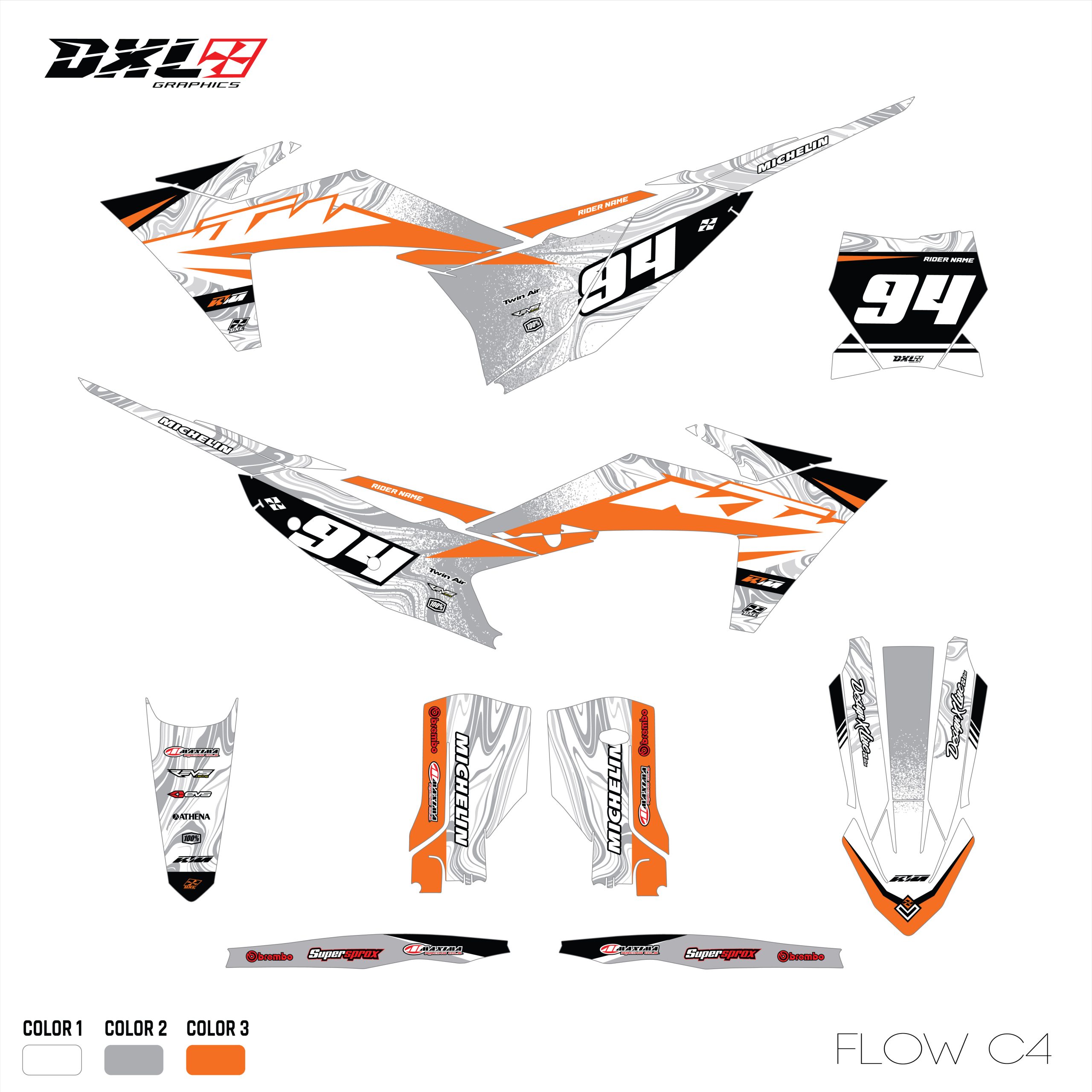 KTM SX-SXF EXC-EXC-F FULL GRAPHICS KIT