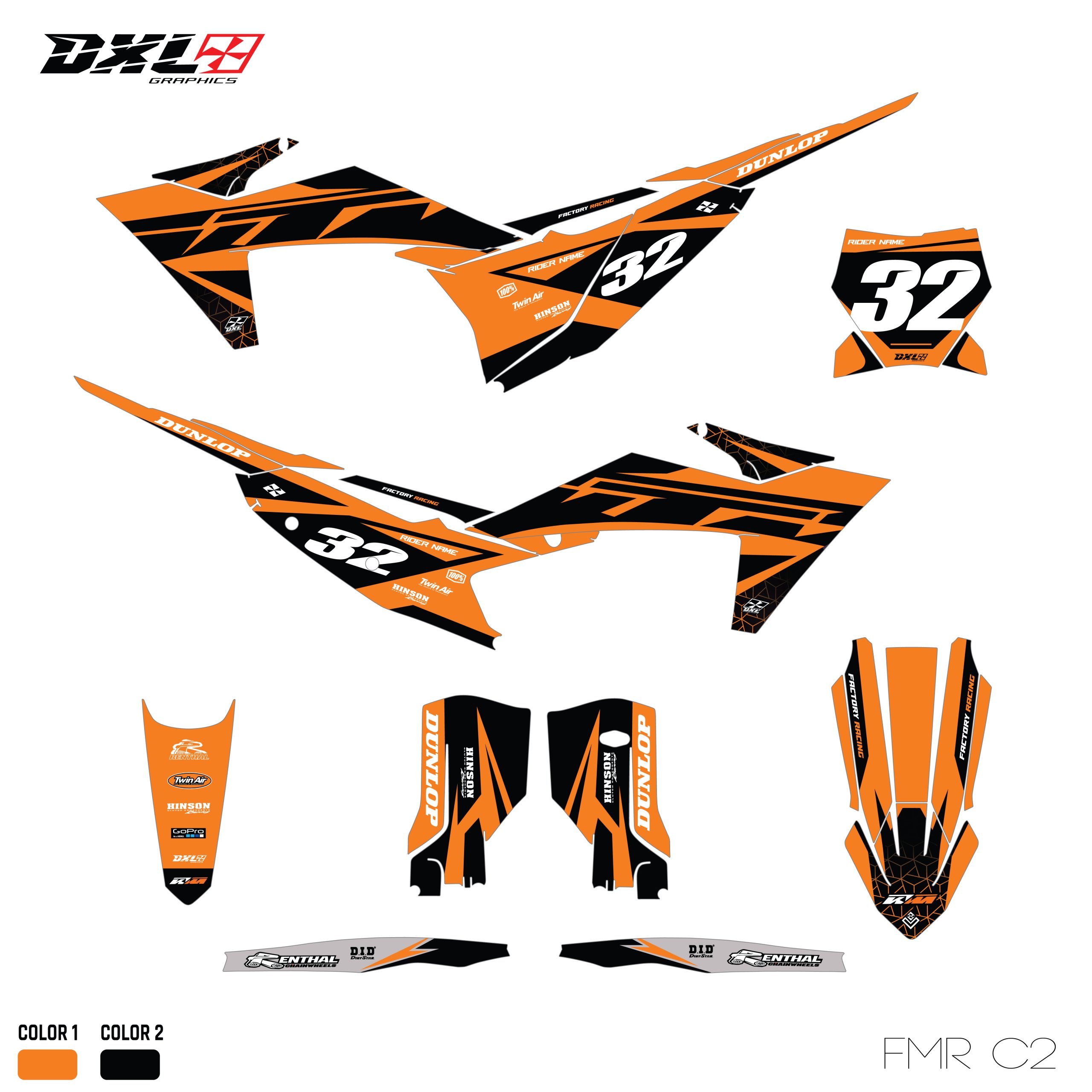 KTM SX-SXF EXC-EXC-F FULL GRAPHICS KIT