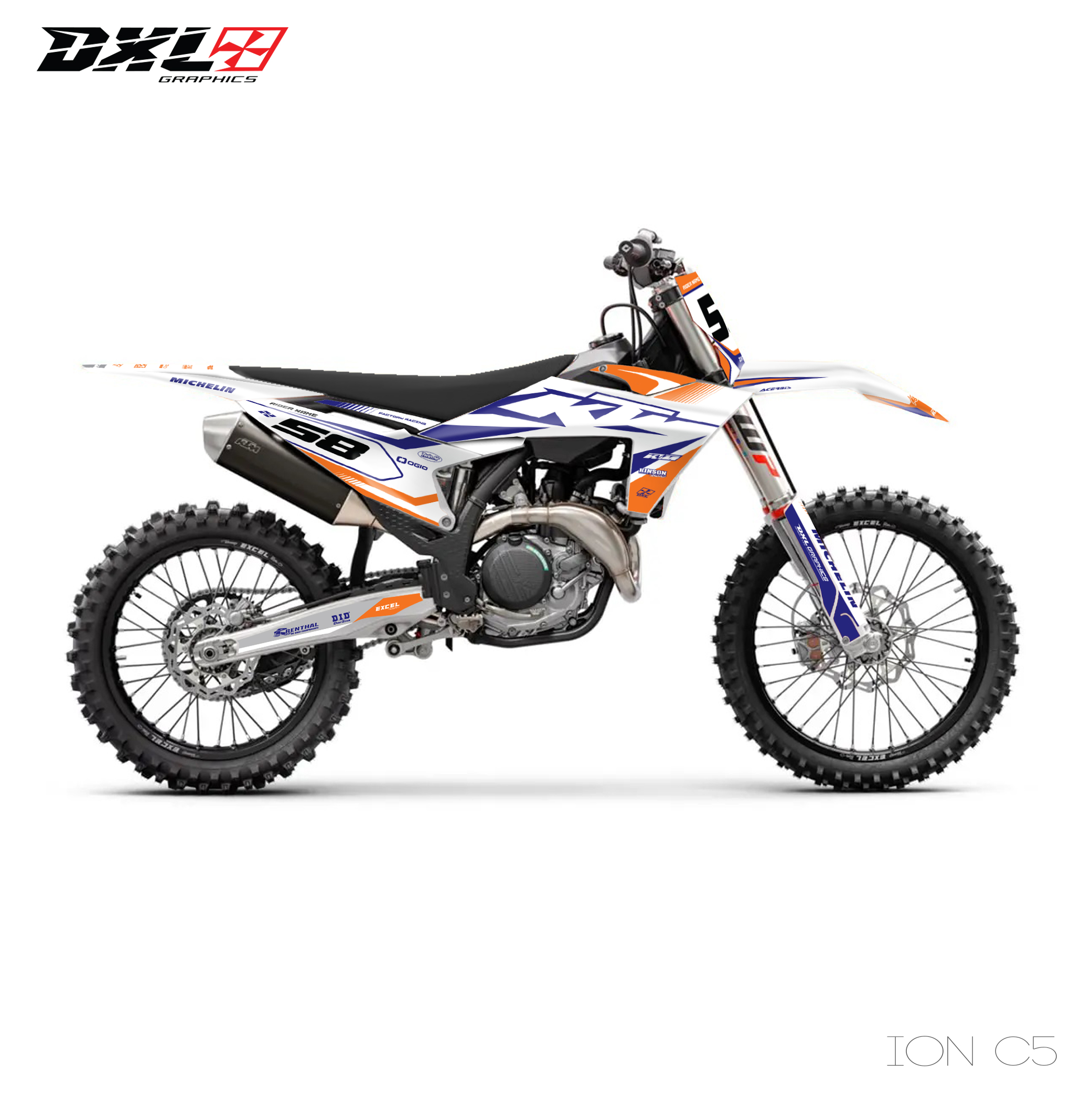 KTM SX-SXF EXC-EXC-F FULL GRAPHICS KIT
