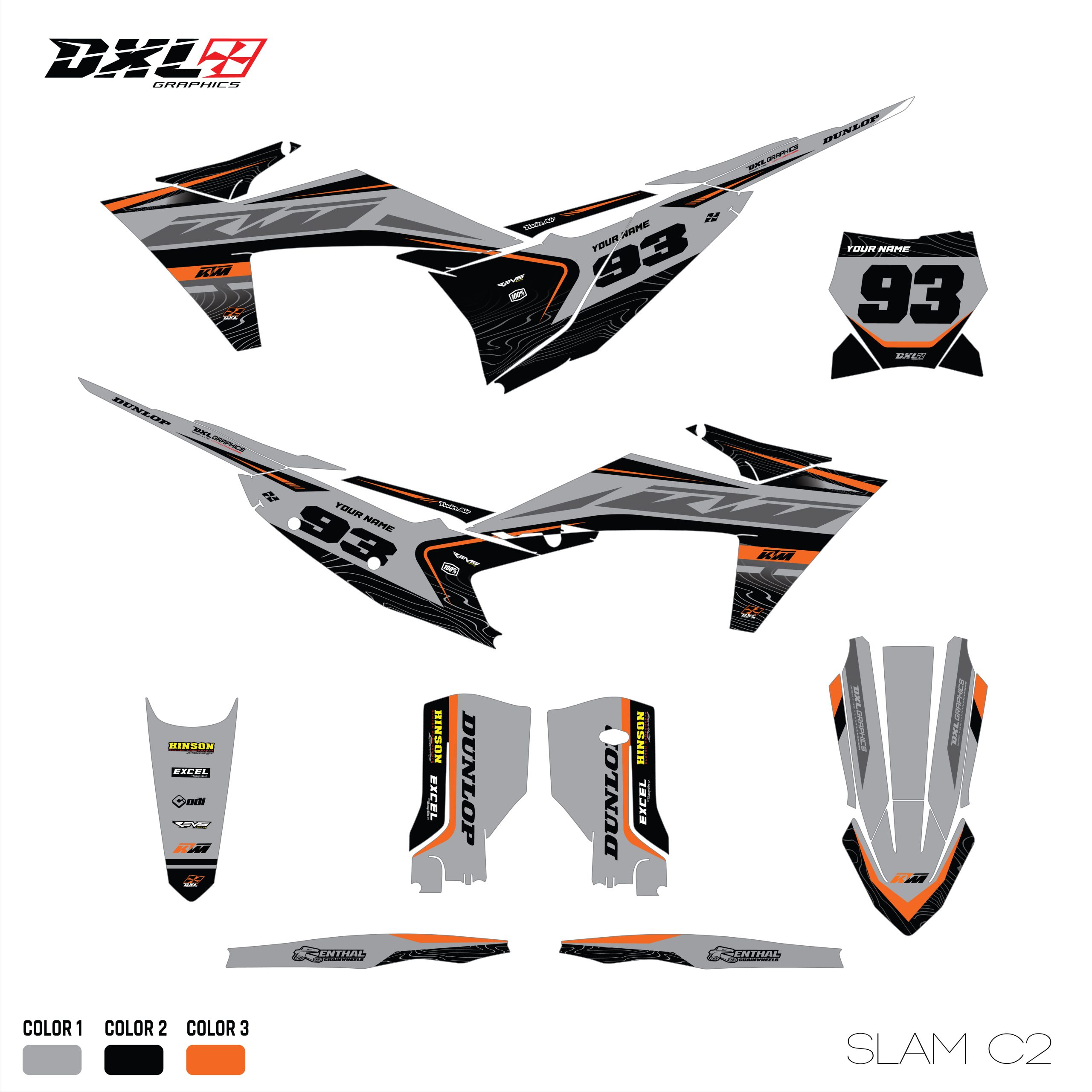 KTM SX-SXF EXC-EXC-F FULL GRAPHICS KIT