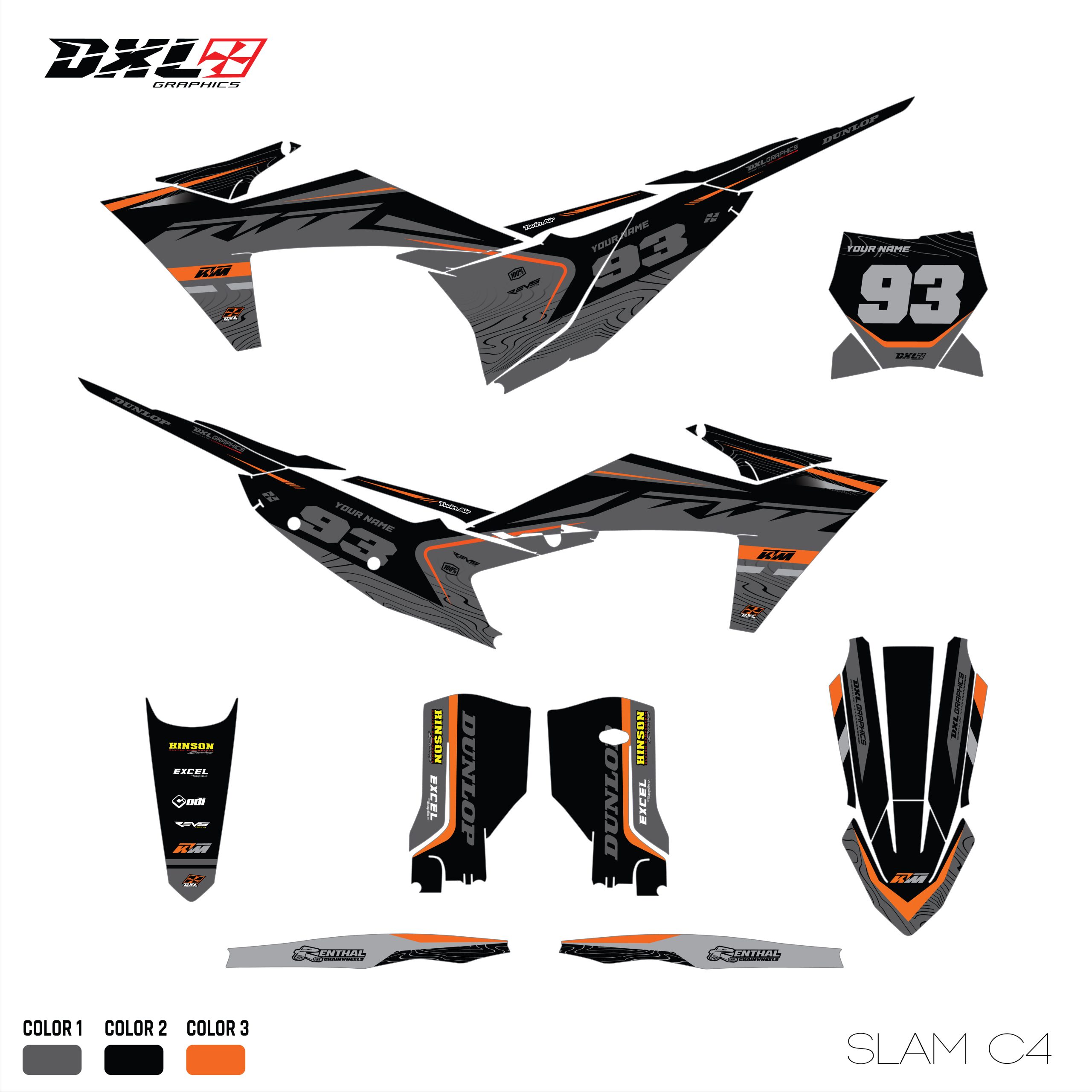 KTM SX-SXF EXC-EXC-F FULL GRAPHICS KIT